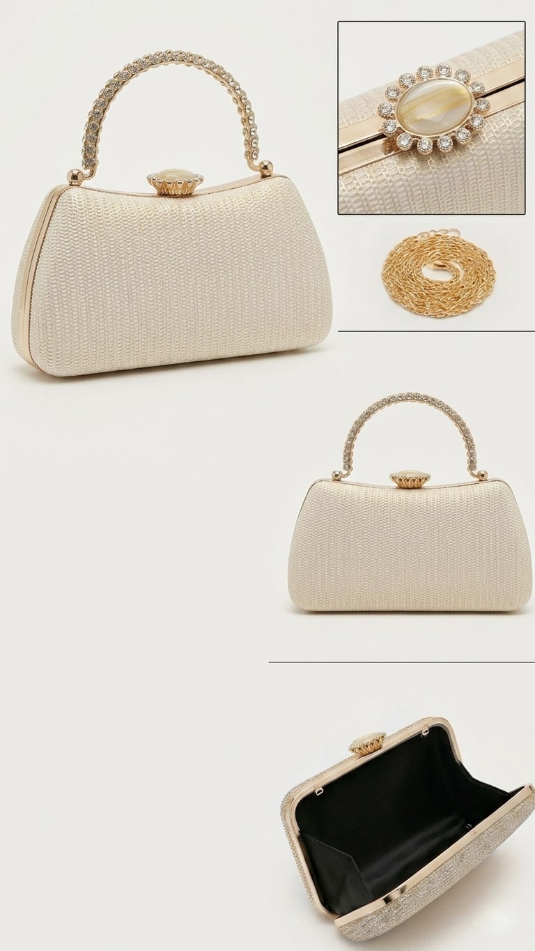 Dana Clutch Bag - Apricot view 3