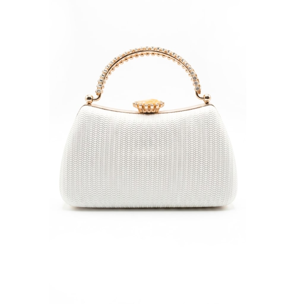 Dana Clutch Bag - Silver