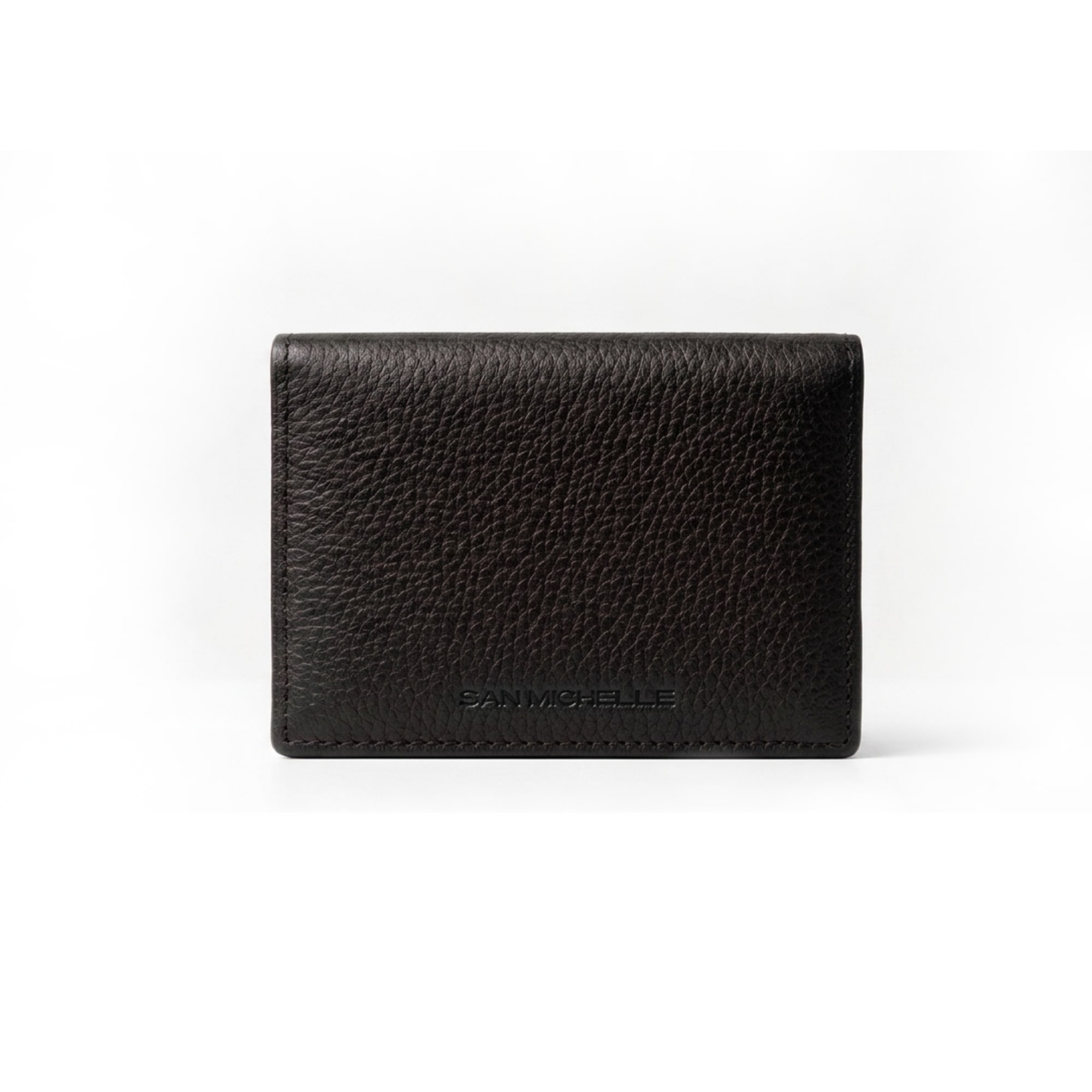 Daniel Leather Card Wallet - Black