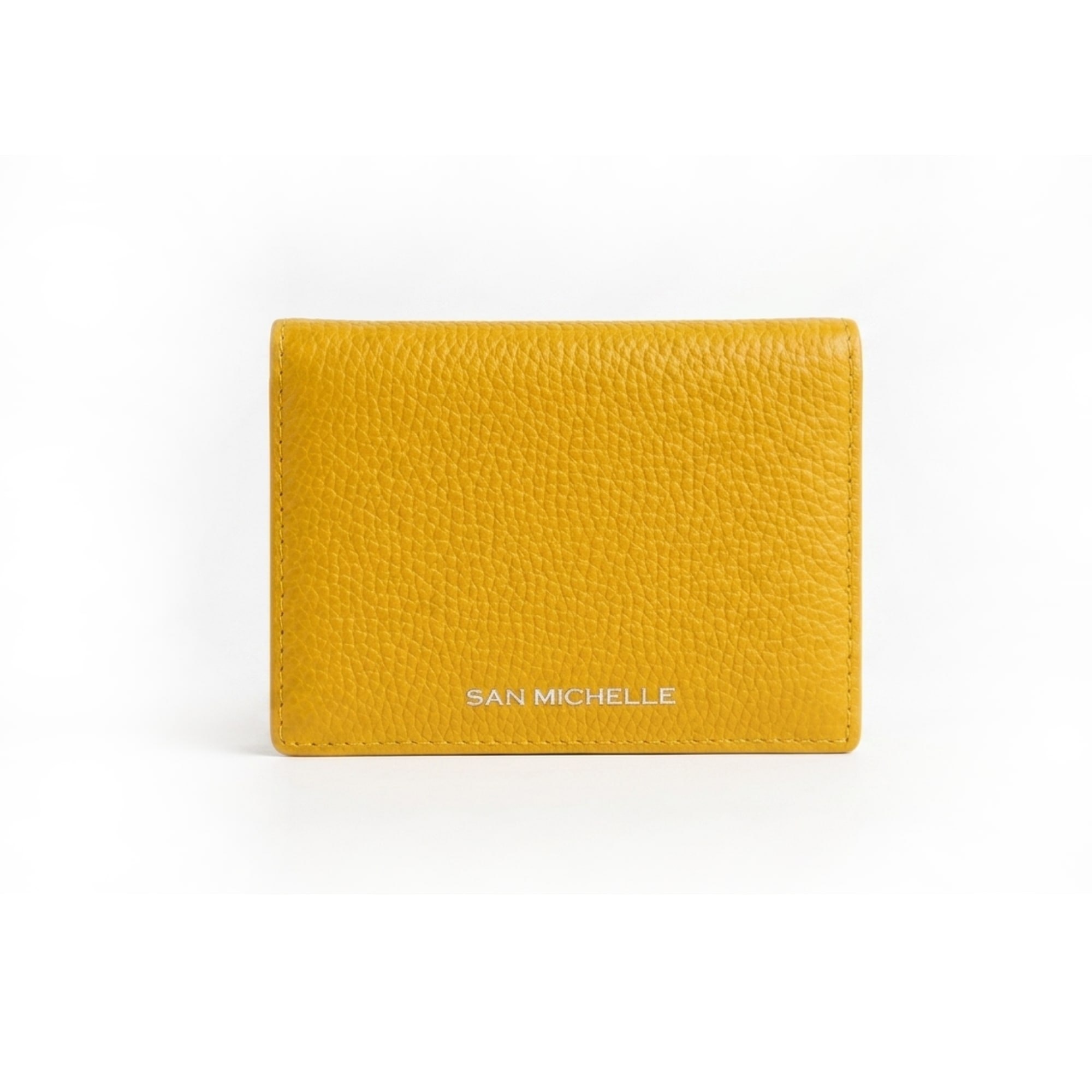 Daniel Leather Card Wallet - Yellow