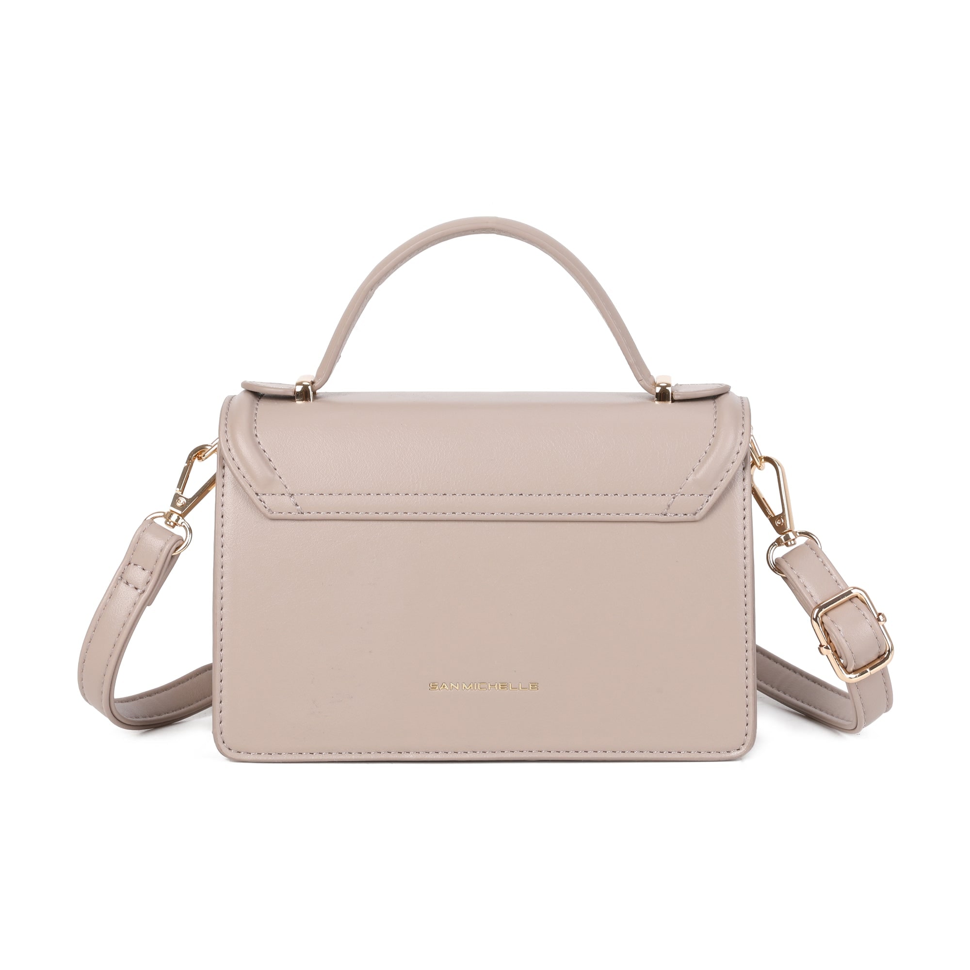Debbie Small Top Handle Bag - Taupe view 3