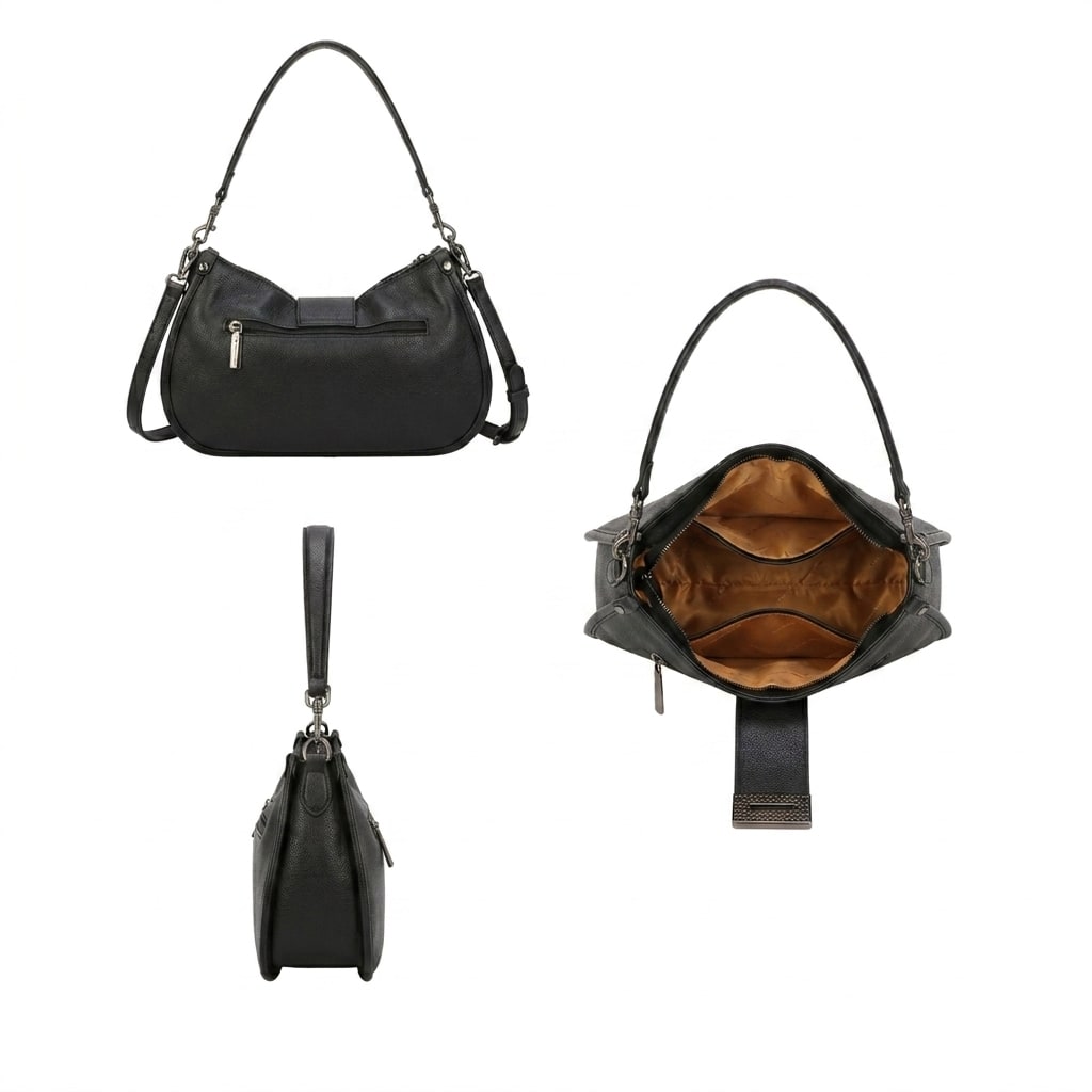 Demi Shoulder Bag - Black view 4