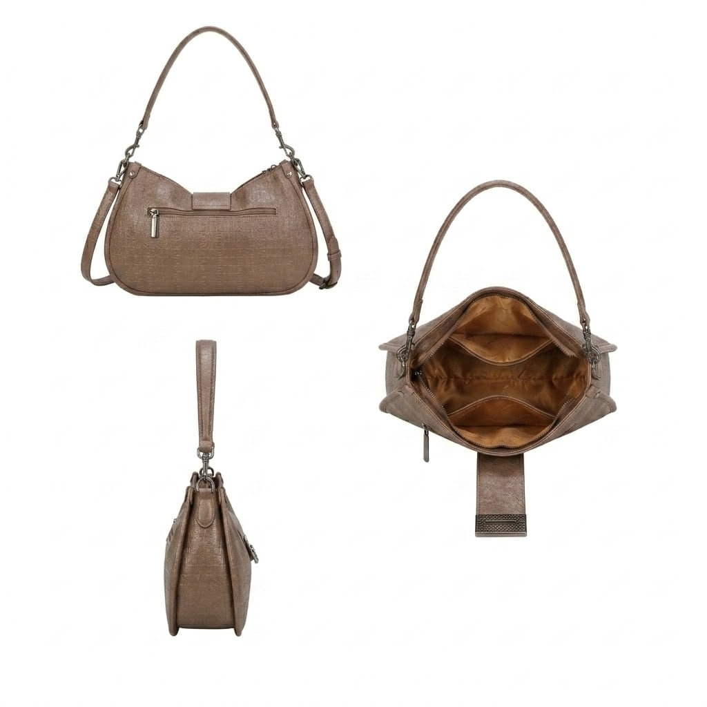 Demi Shoulder Bag - Camel view 4