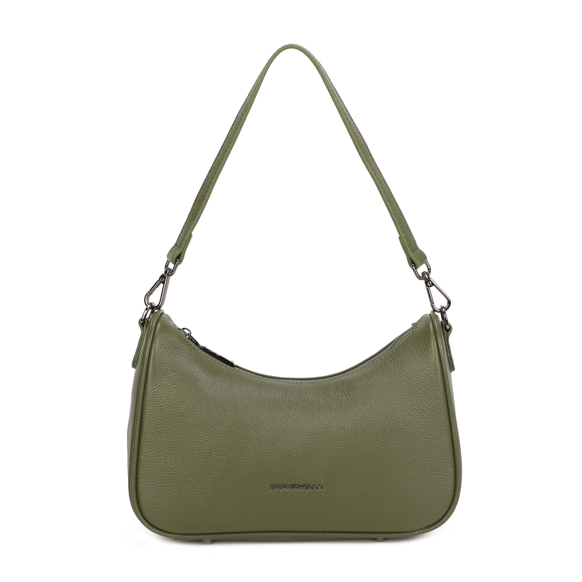 Elise Leather Shoulder Bag - Green
