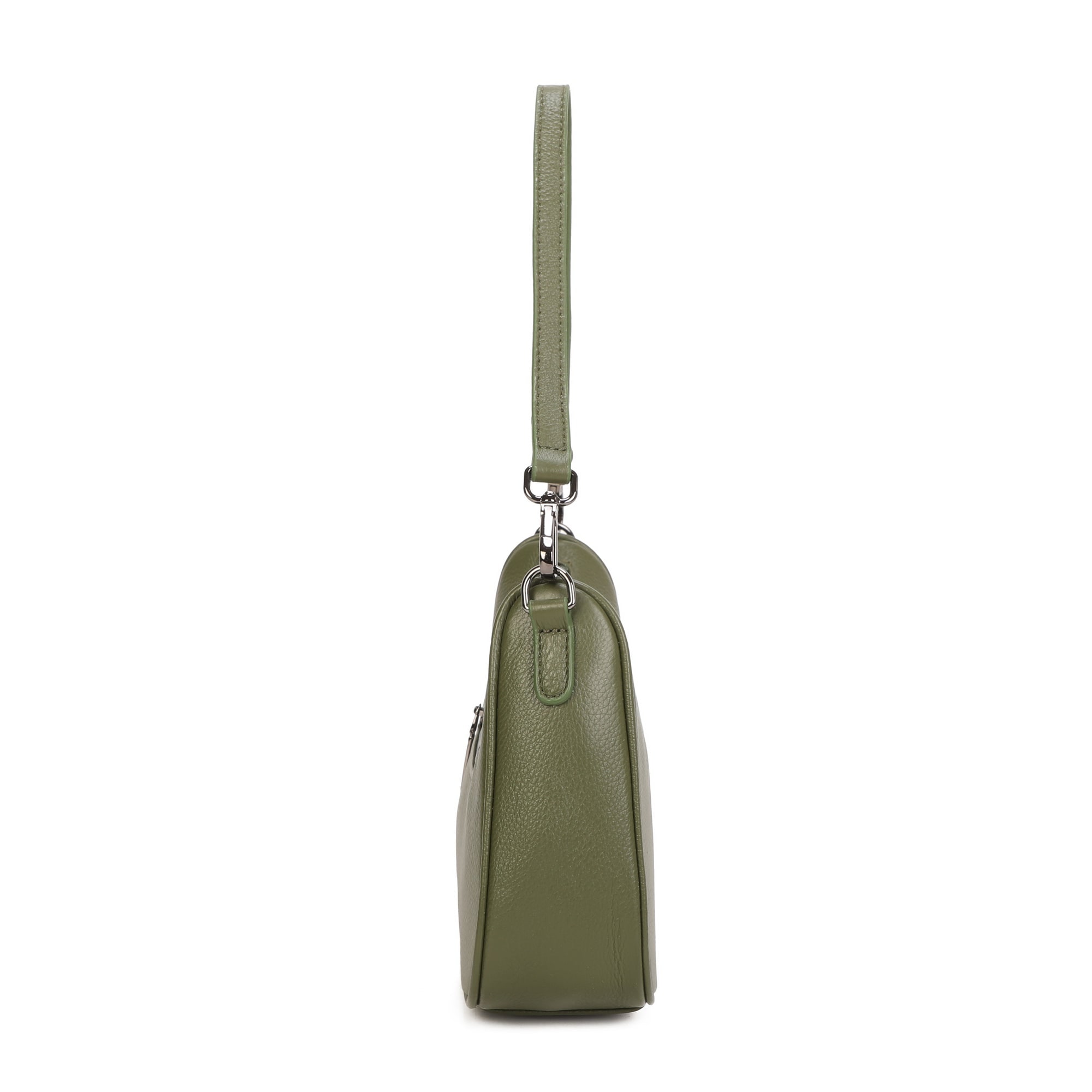 Elise Leather Shoulder Bag - Green view 3
