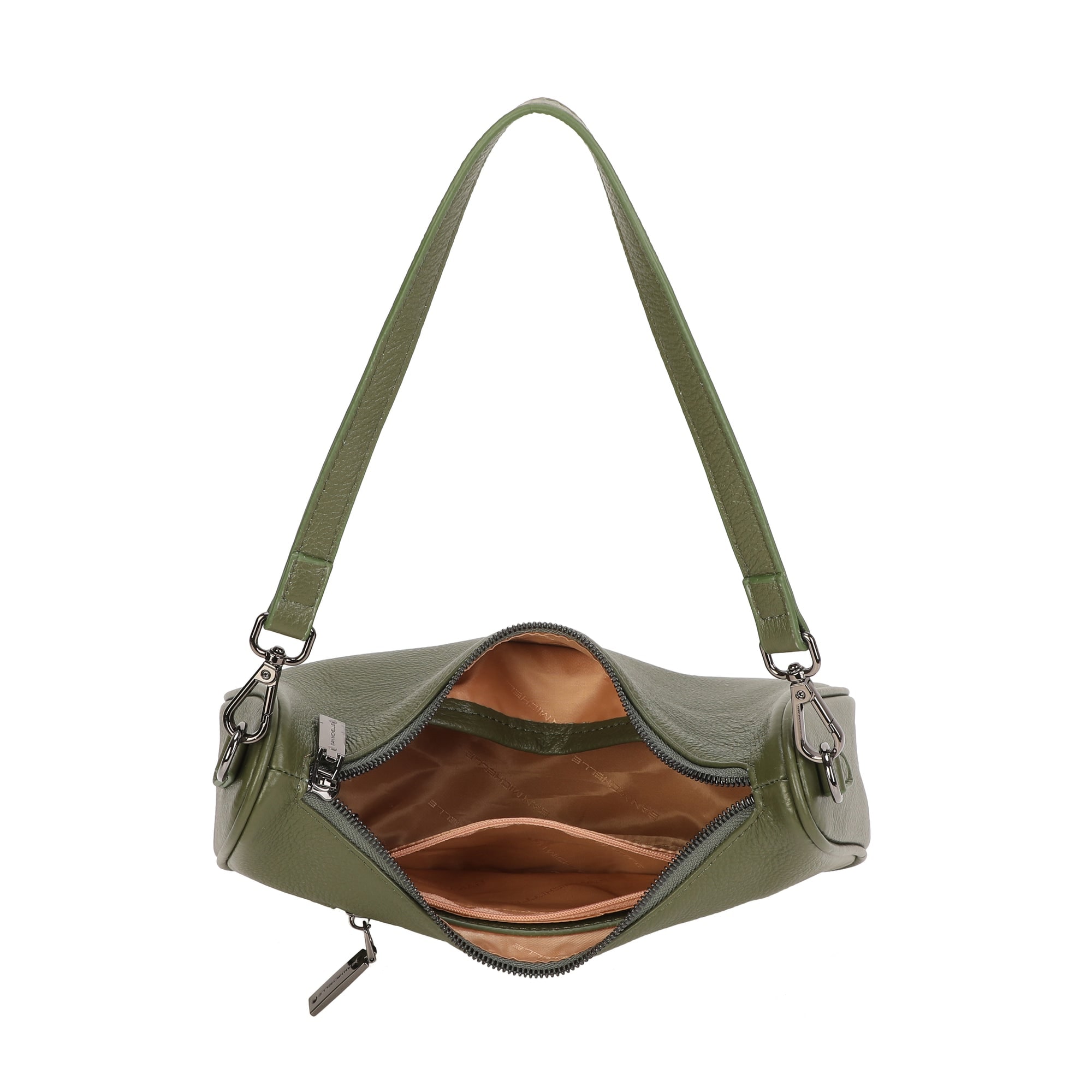 Elise Leather Shoulder Bag - Green view 4