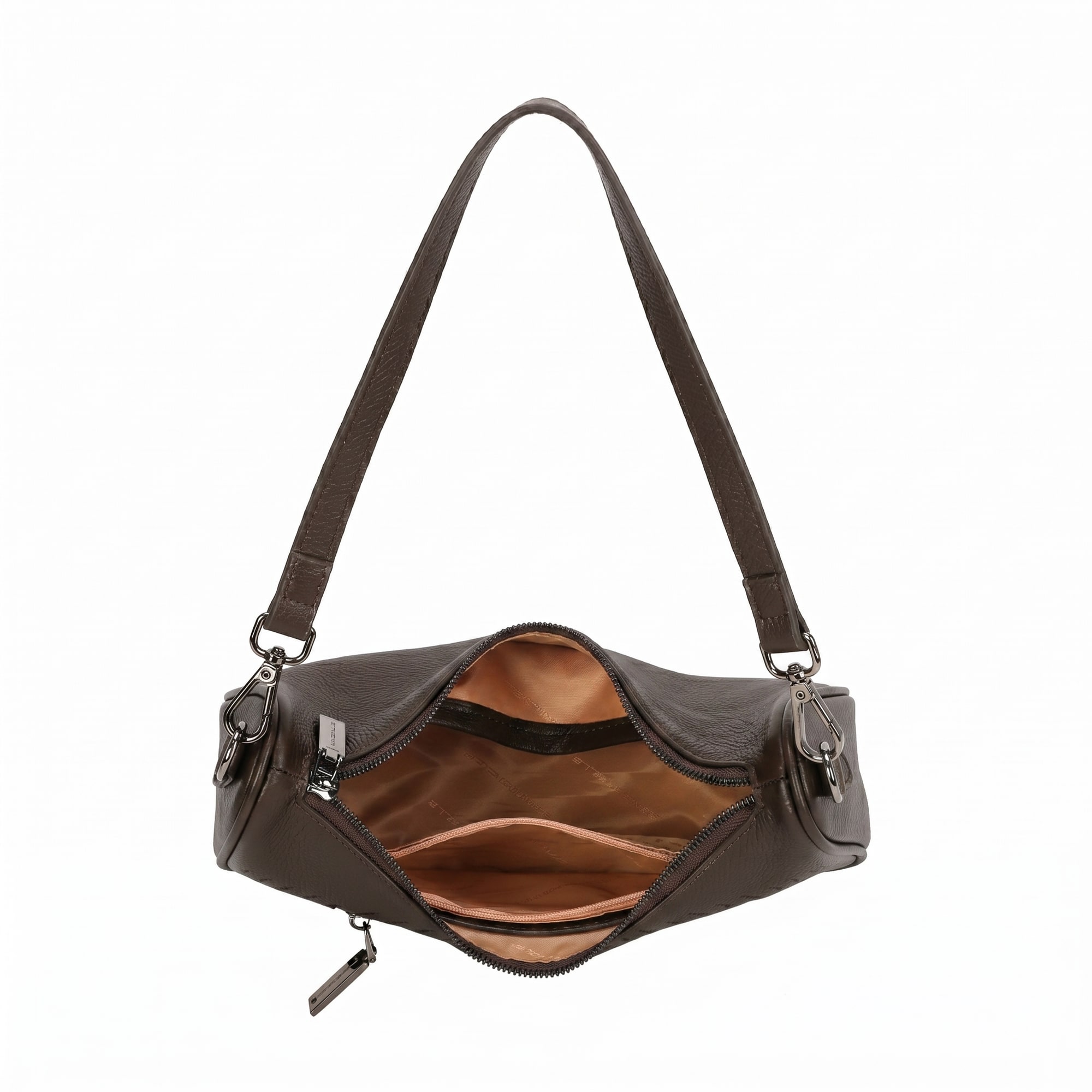 Elise Leather Shoulder Bag - Coffee view 3
