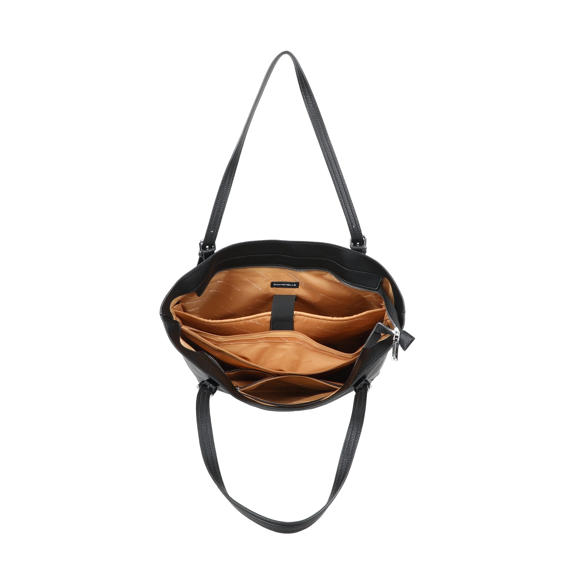 Elle Large Tote Bag - Black view 5