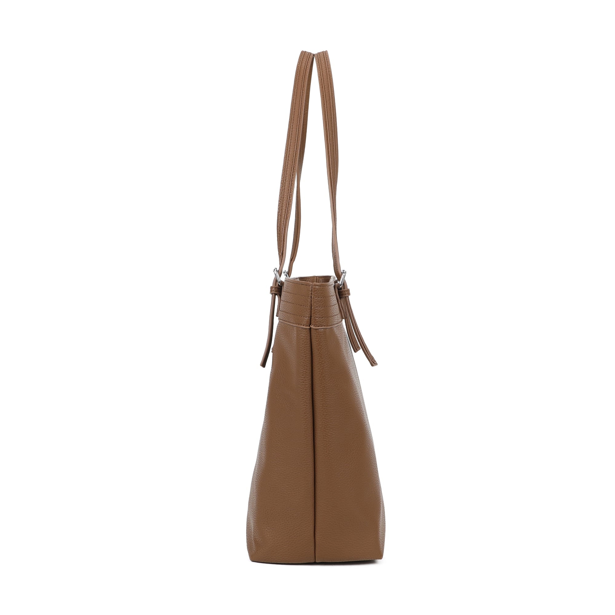 Elle Large Tote Bag - Brown view 3
