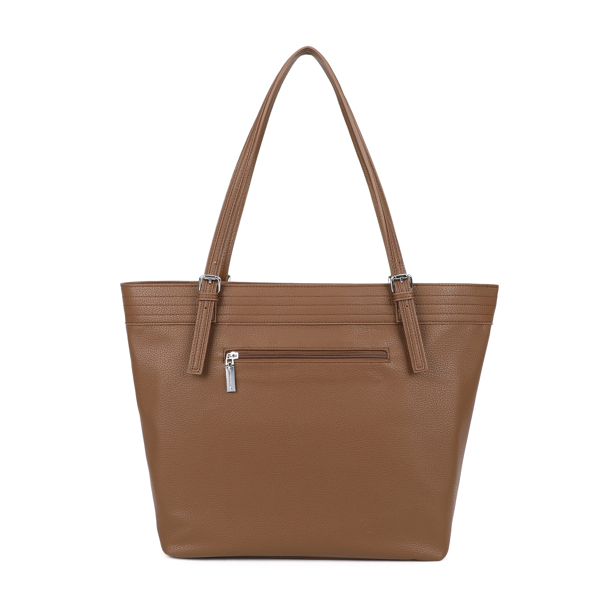 Elle Large Tote Bag - Brown view 4