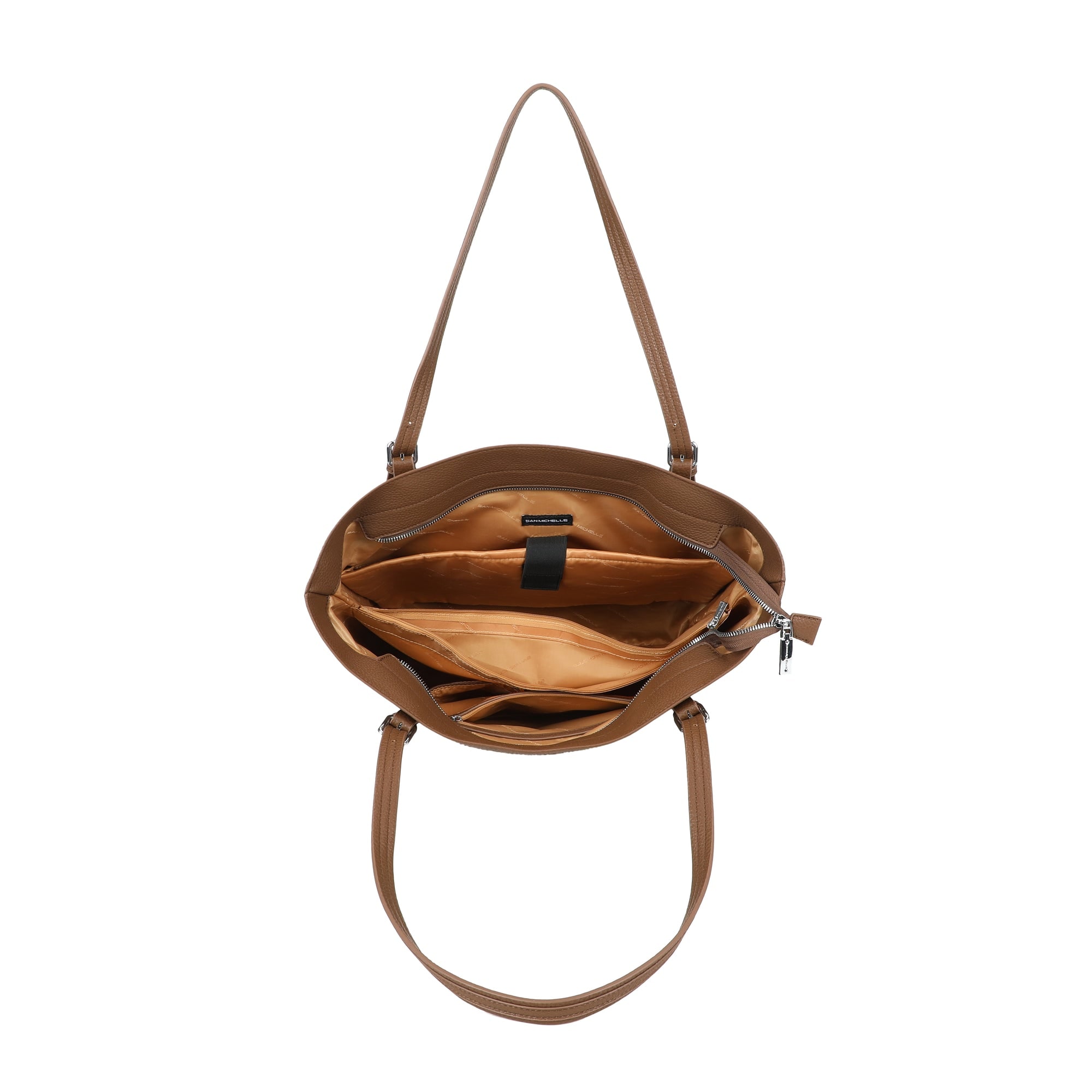 Elle Large Tote Bag - Brown view 5