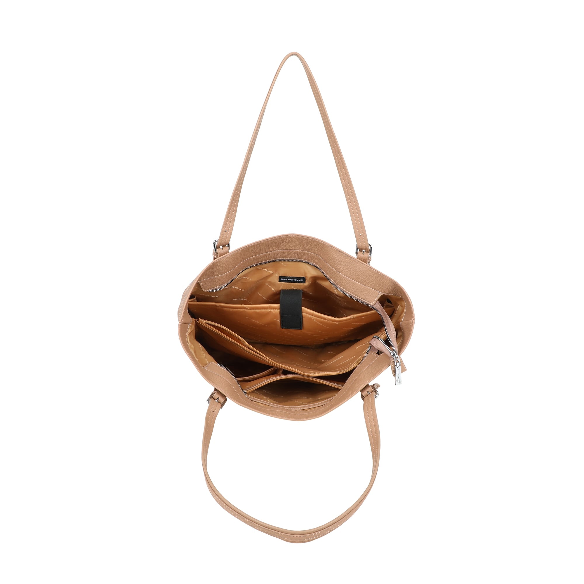 Elle Large Tote Bag - Camel view 5