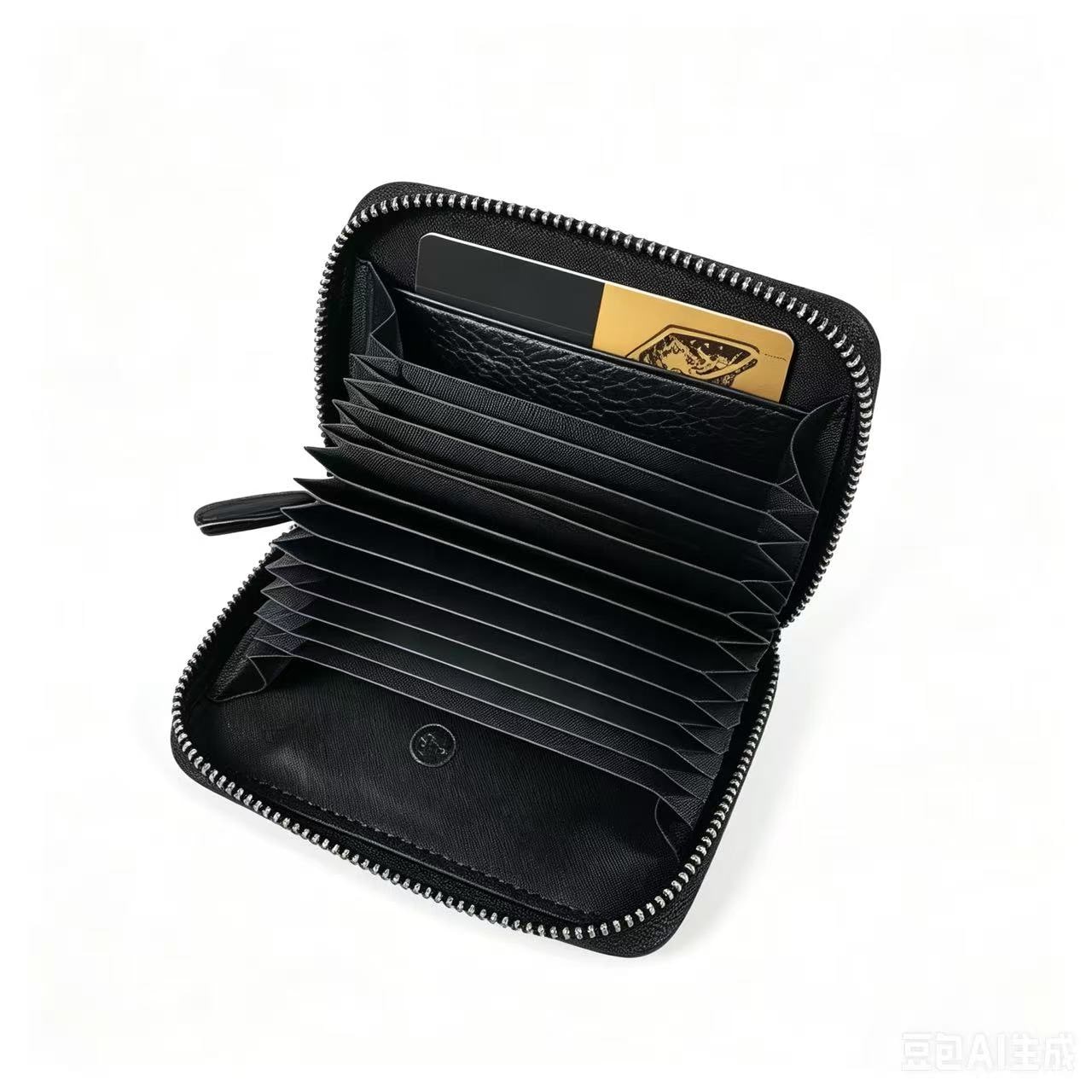 Rowan Leather Card Wallet - Black view 3