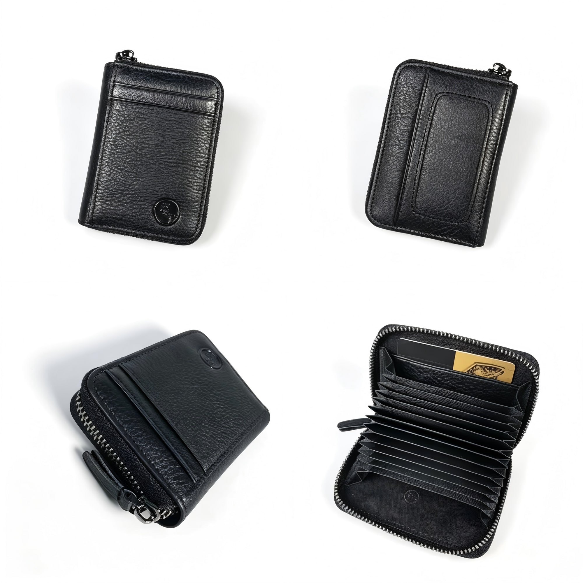 Rowan Leather Card Wallet - Black view 4