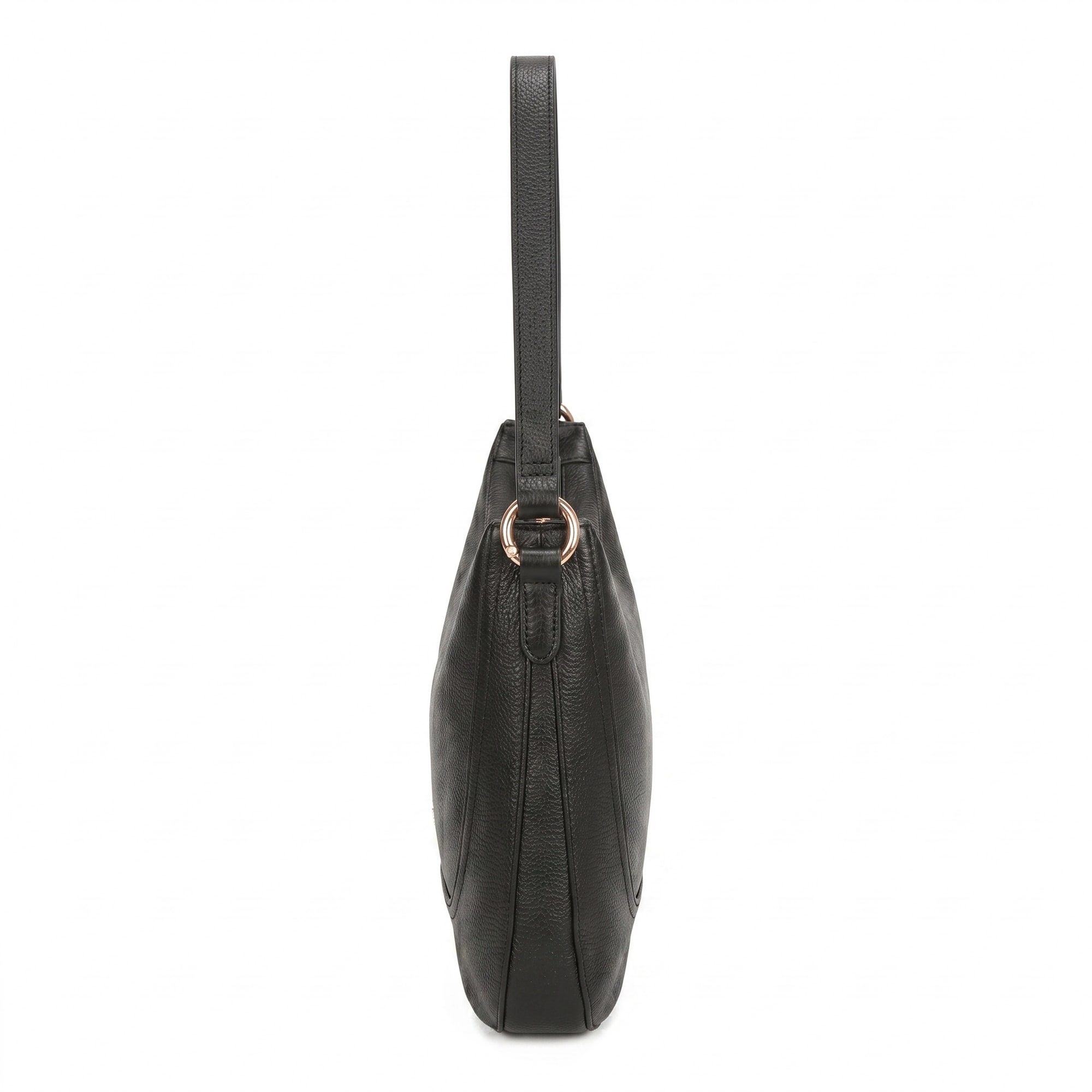 Elora Leather Shoulder Bag - Black view 4