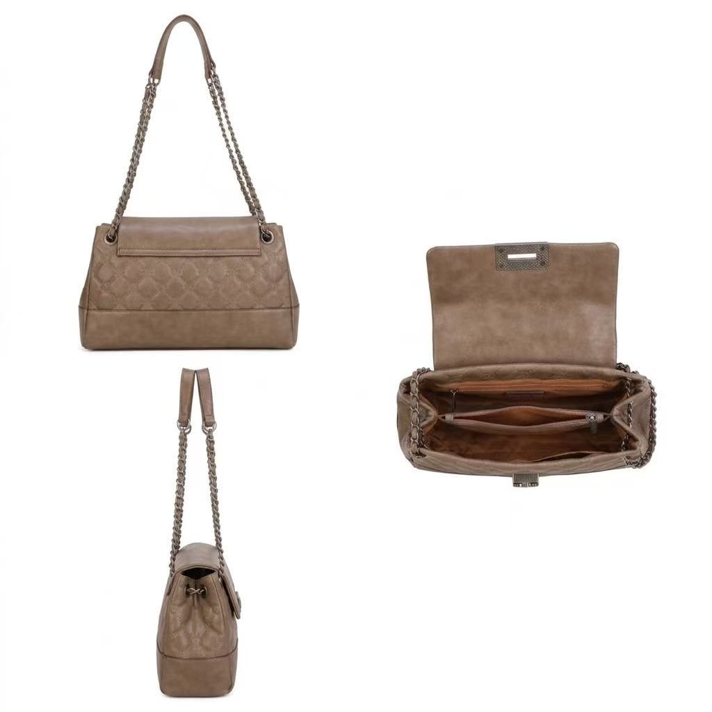 Freya Shoulder Bag - Taupe view 3