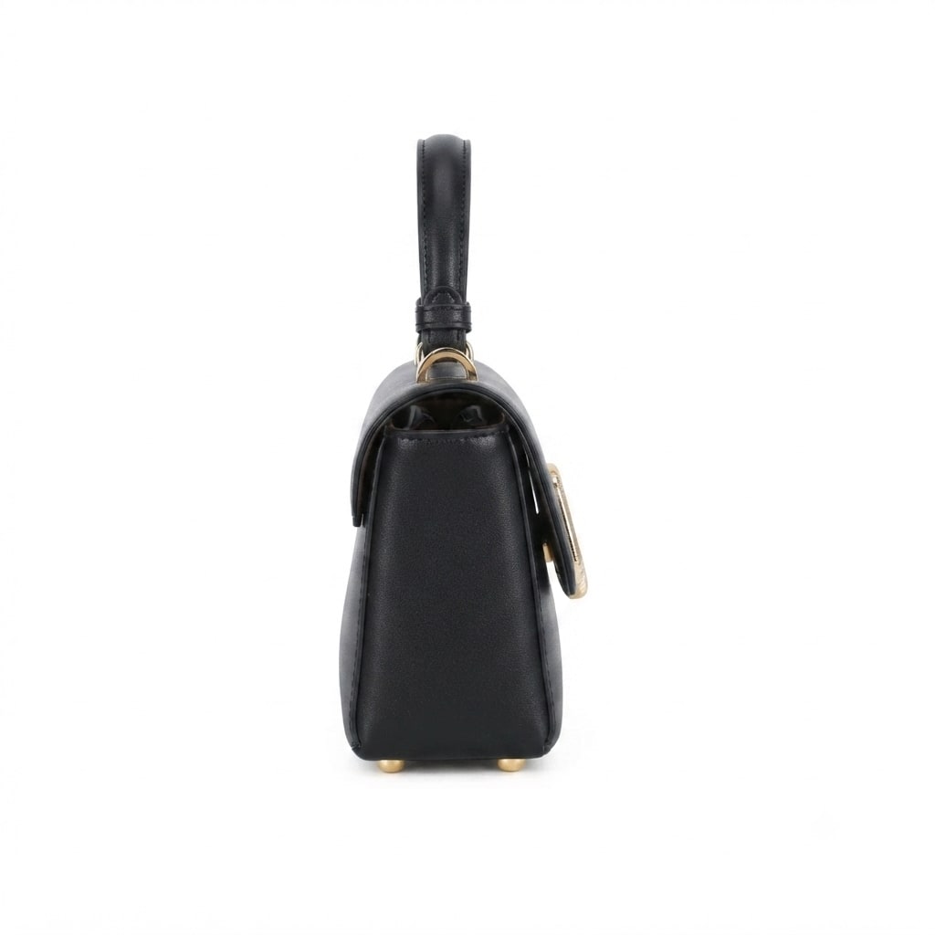Genevieve Top Handle Bag - Black view 3