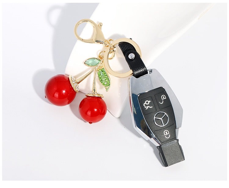Glossy Cherry Bag Charm view 5