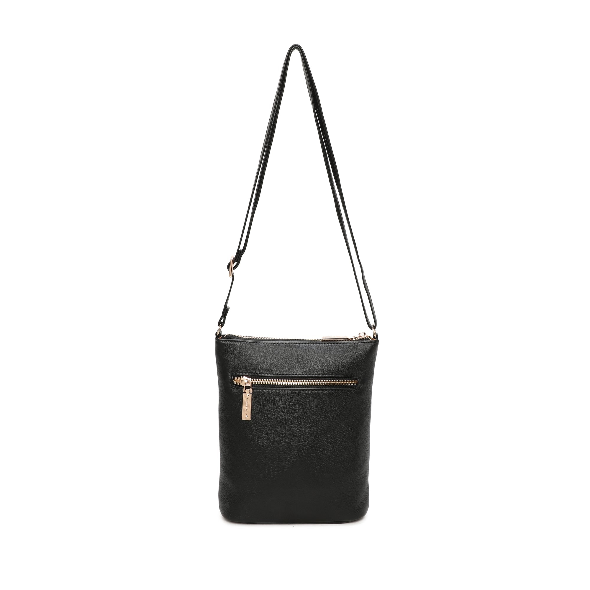 Harper Leather Crossbody Bag - Black view 4