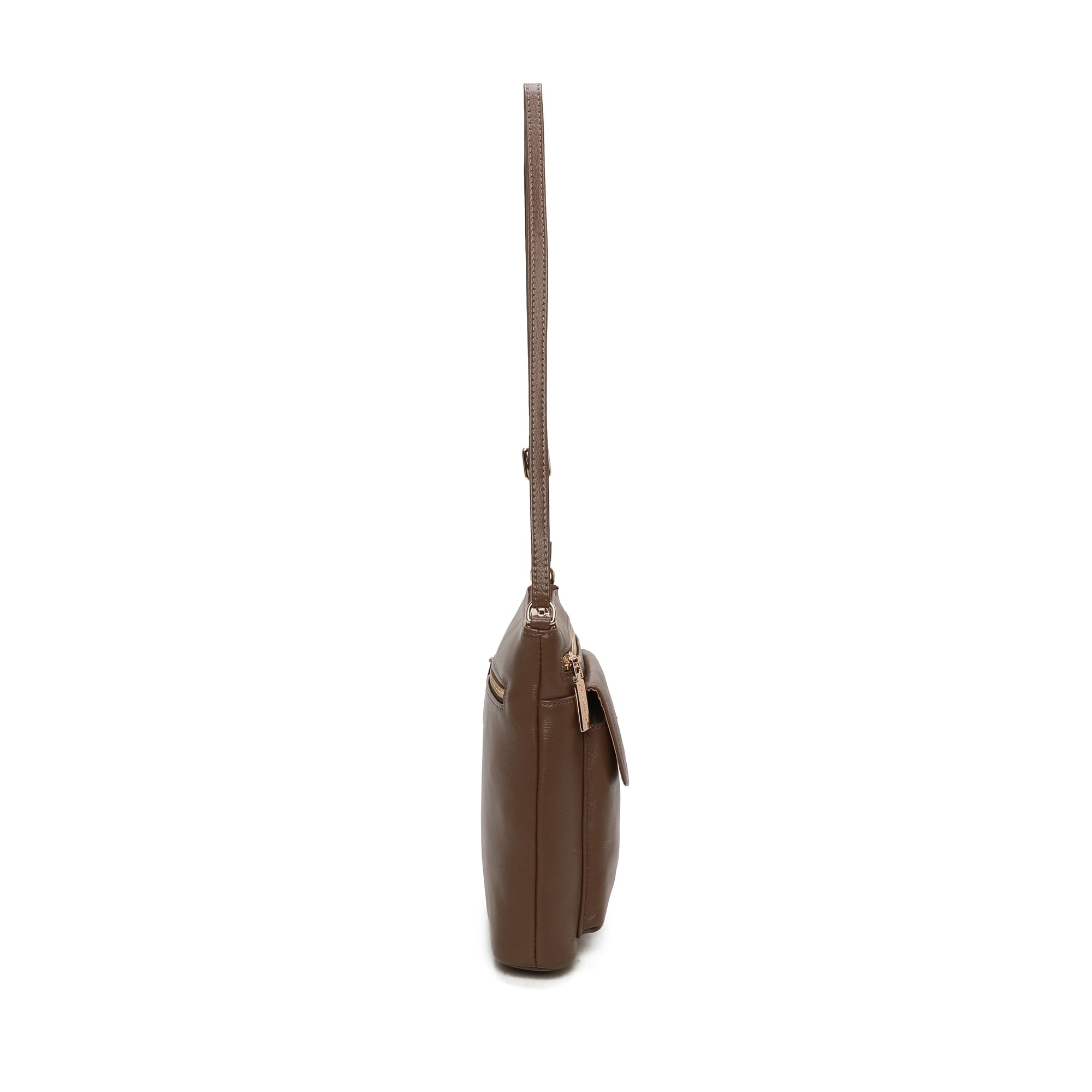 Harper Leather Crossbody Bag - Brown view 3