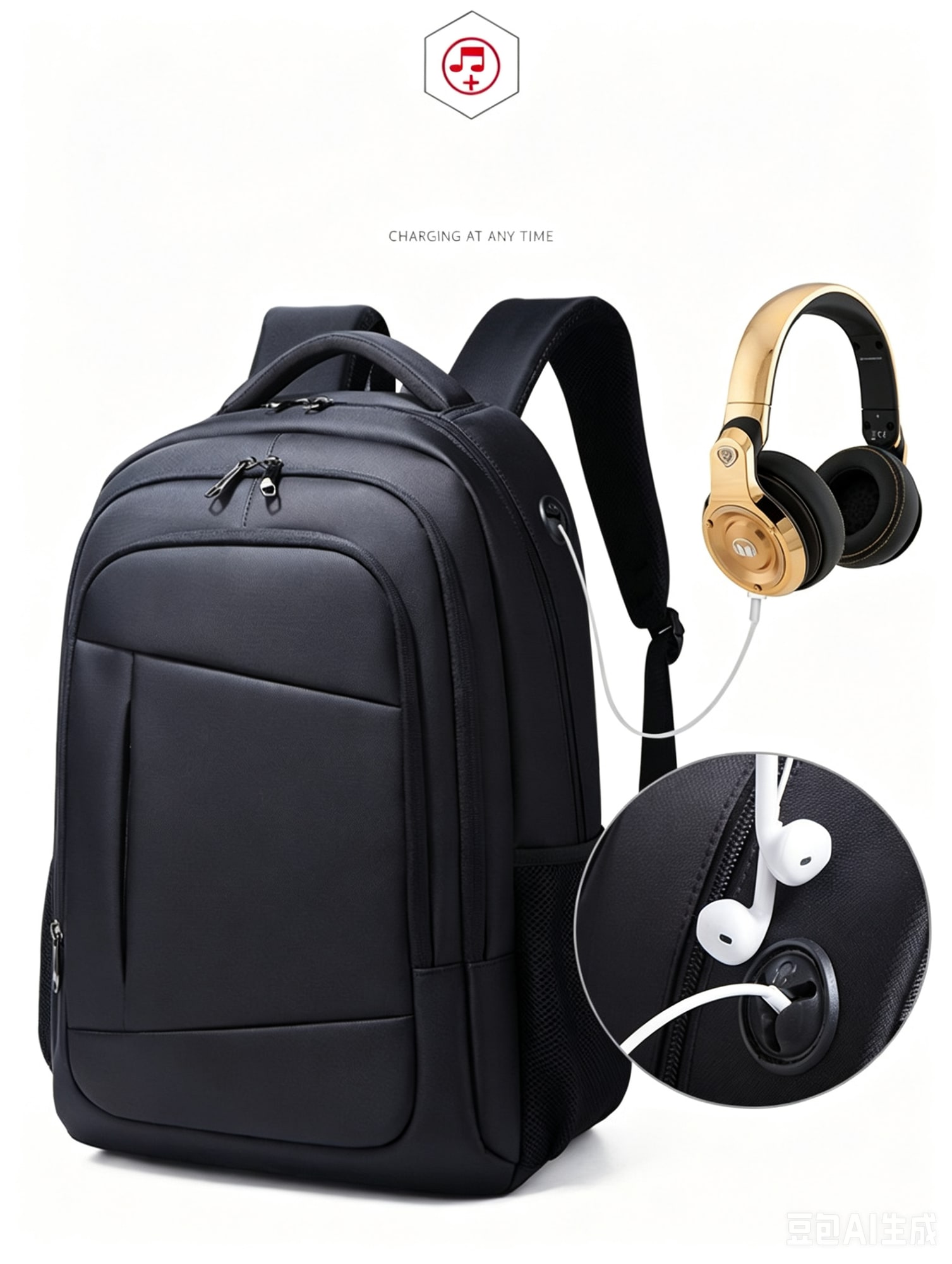 Harrison Backpack - Black view 5