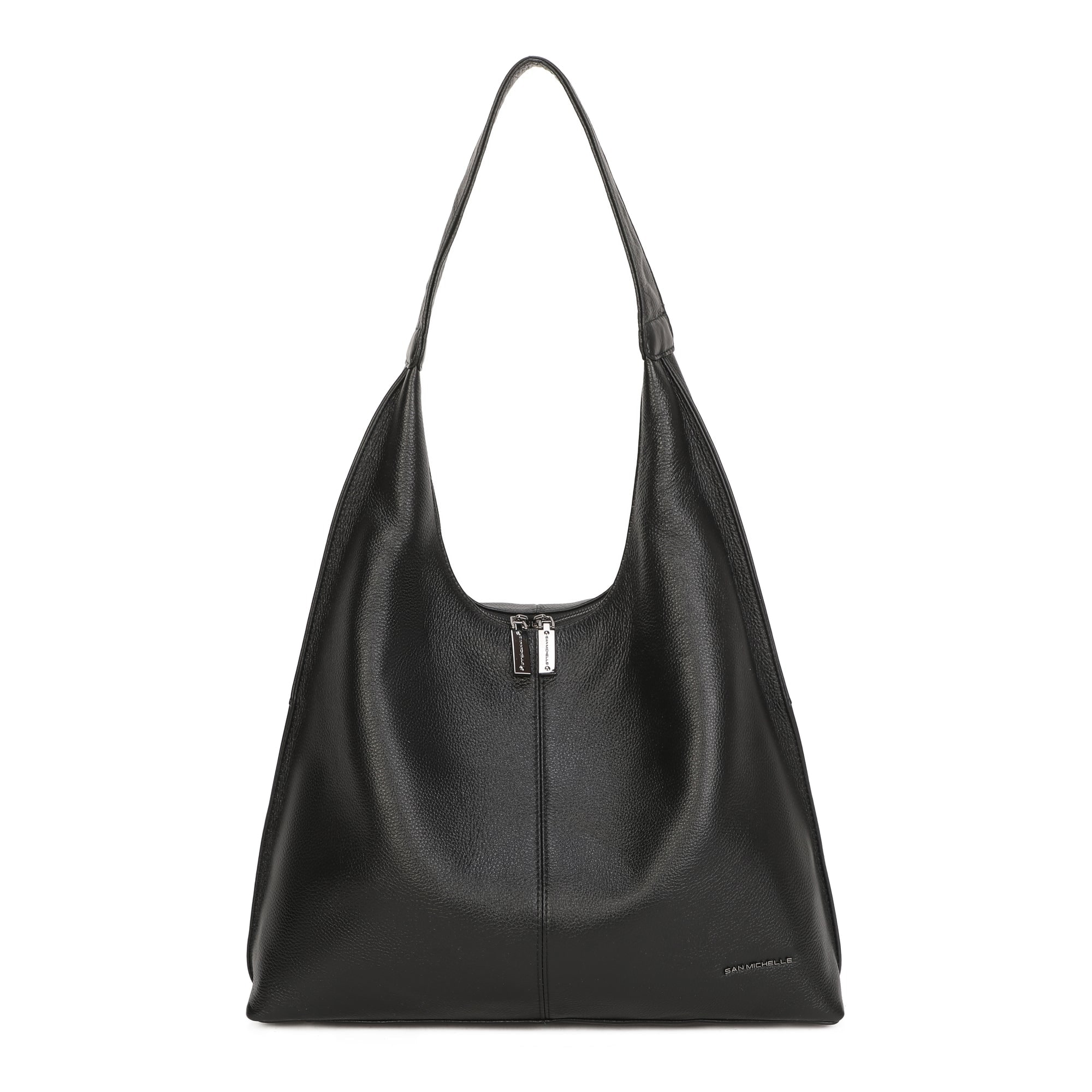 Haven Leather Shoulder Bag - Black