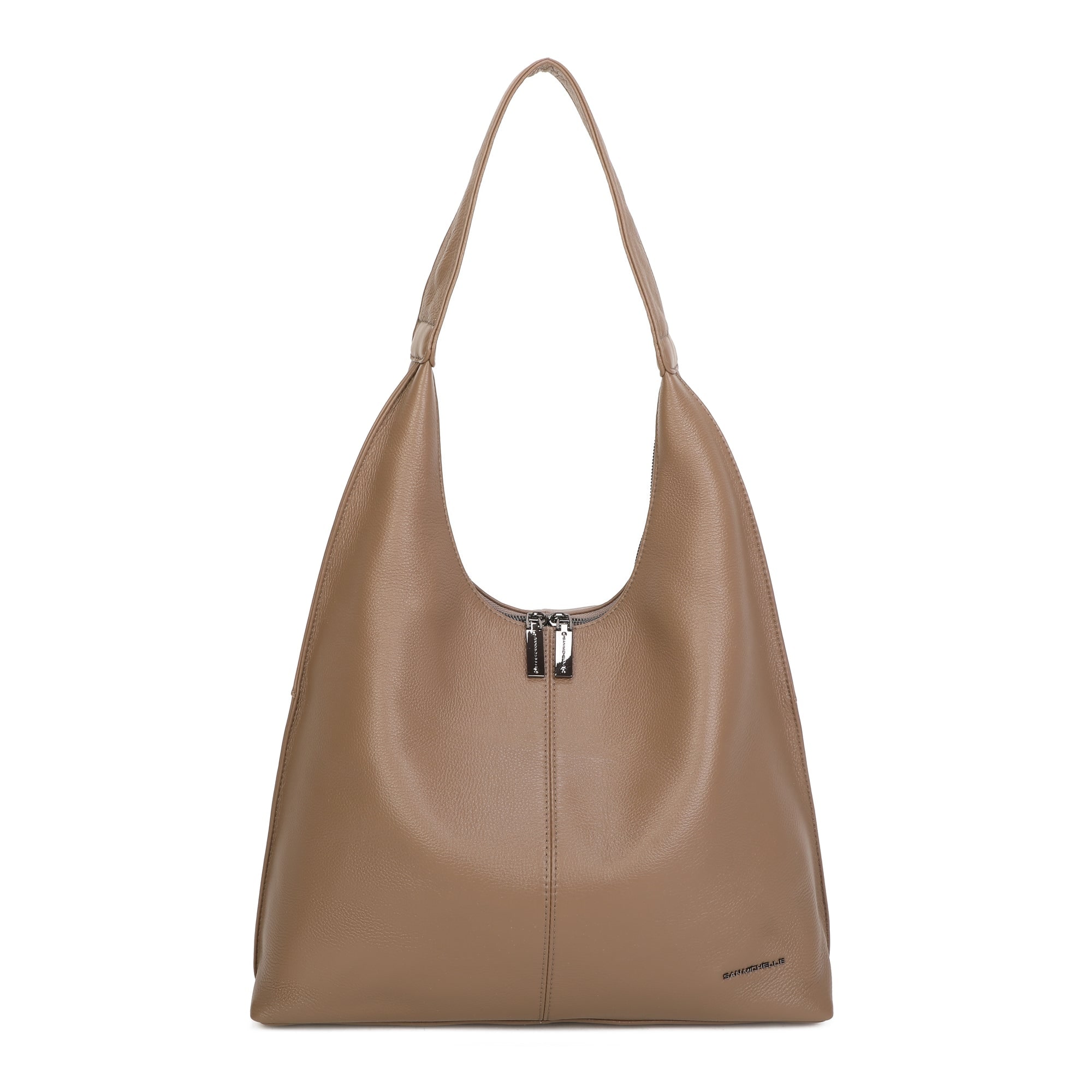 Haven Leather Shoulder Bag - Deep Taupe