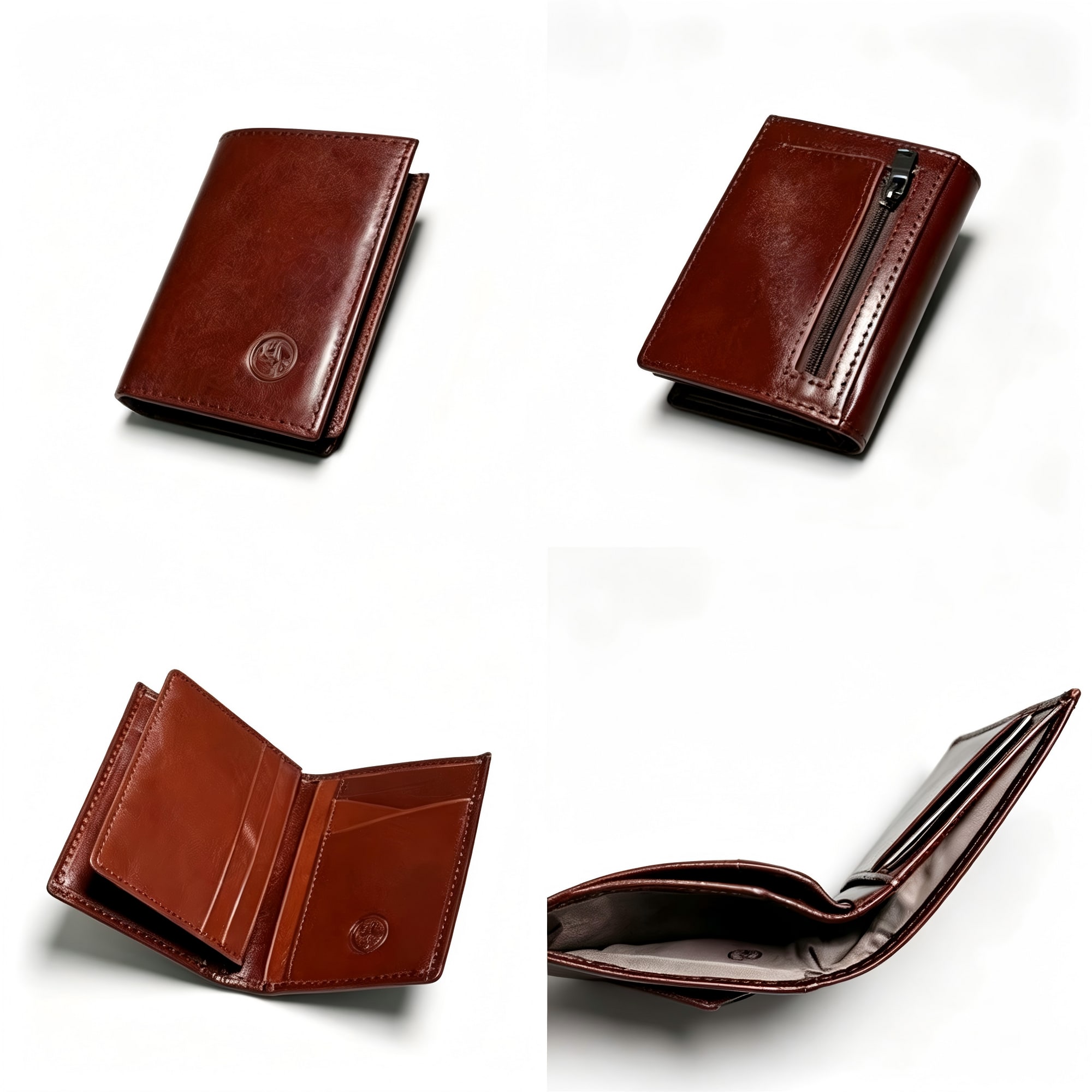 Sinclair Leather Wallet - Brown view 3
