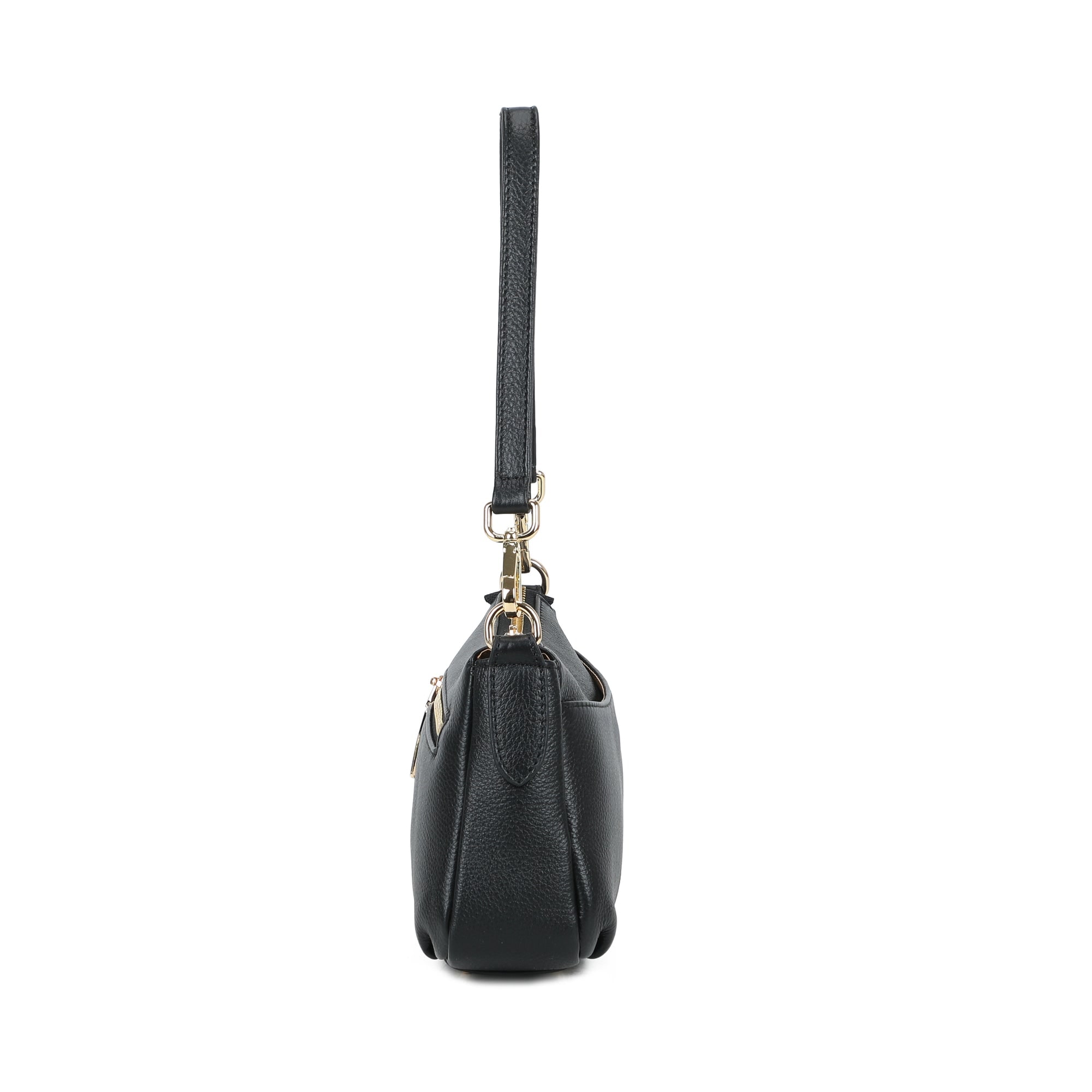 Holly Leather Shoulder Bag - Black view 3