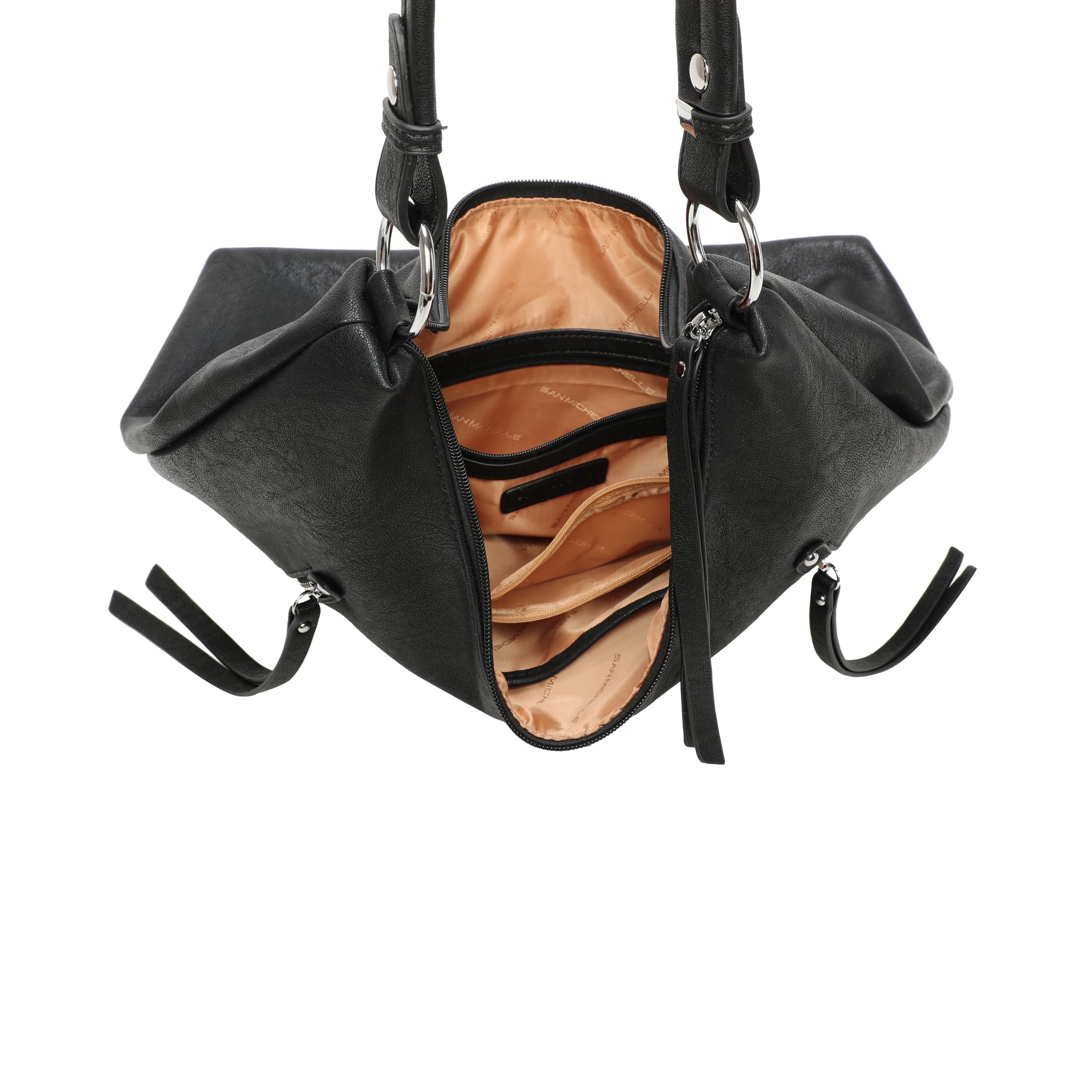 Isla Hobo Bag -Black view 5