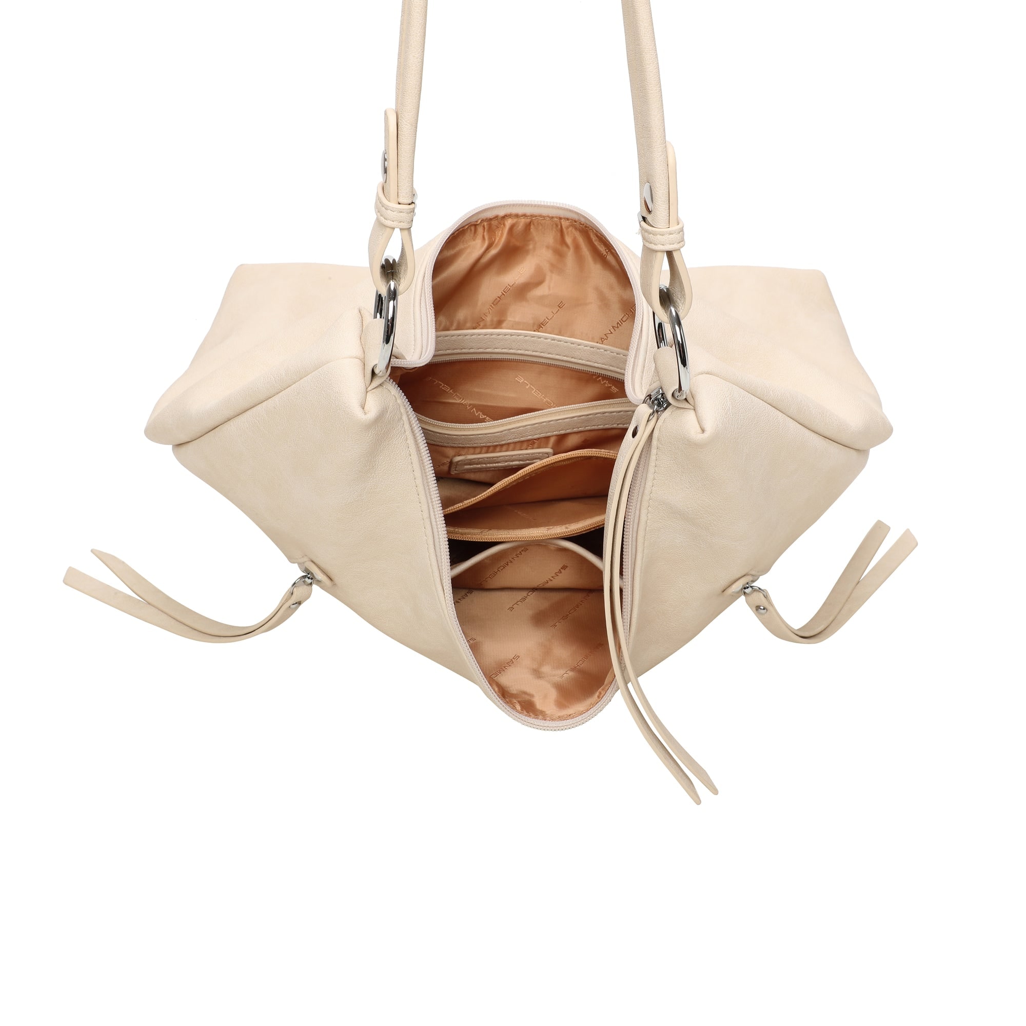 Isla Hobo Bag -Cream view 5