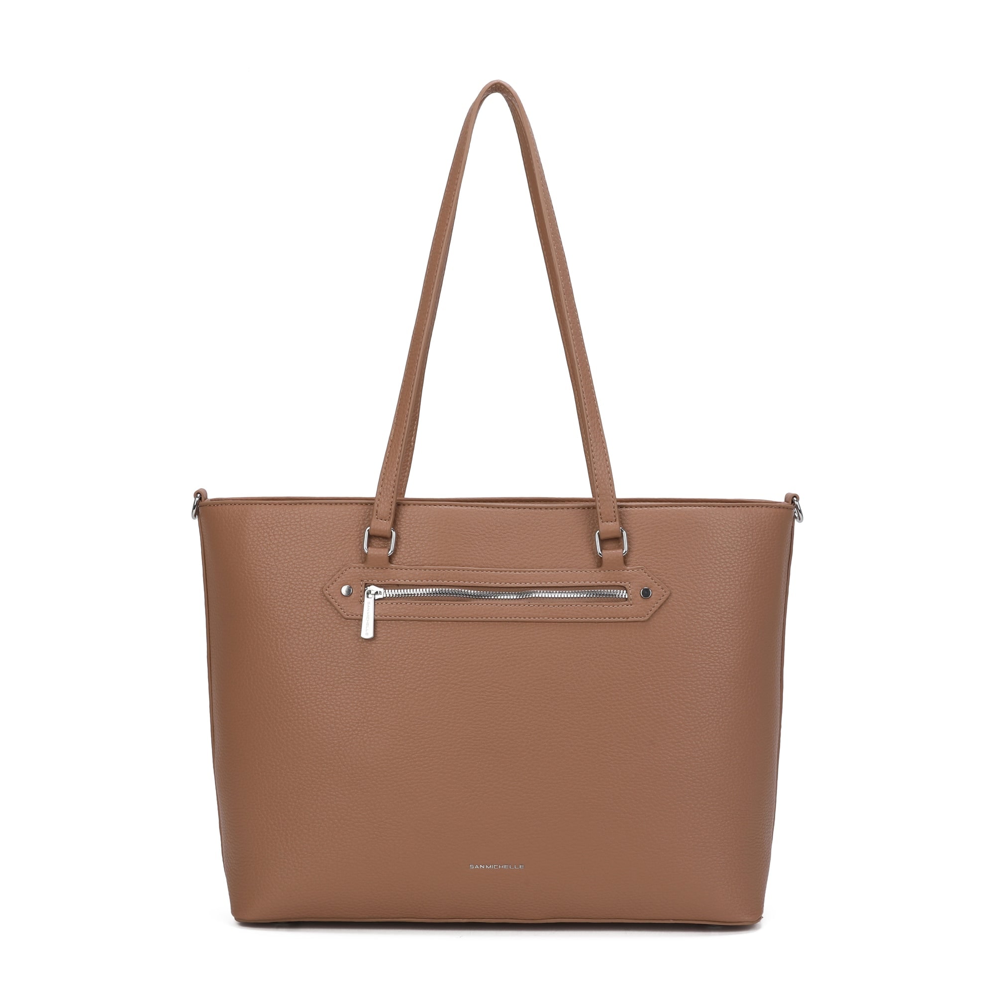 Jane Large Tote Bag - Brown