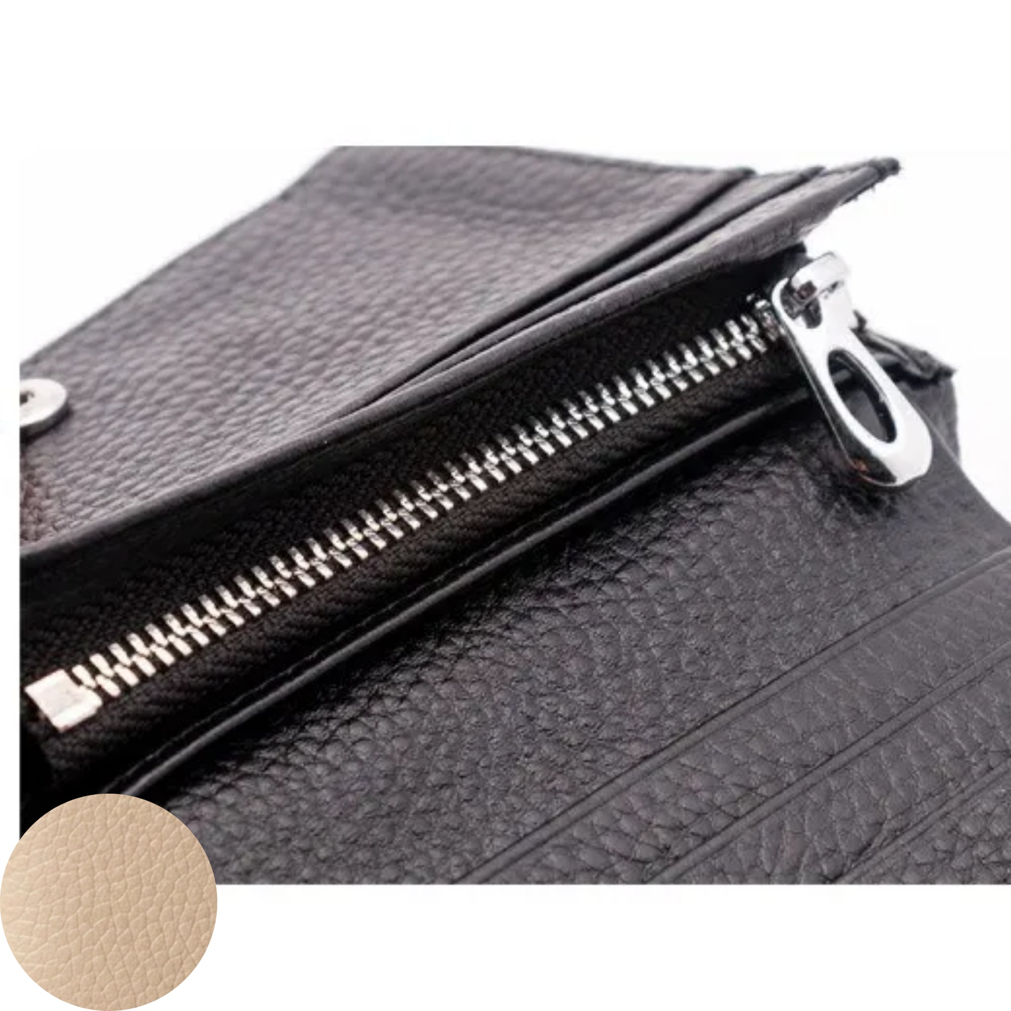 Jill Small Leather Wallet - Camel view 4