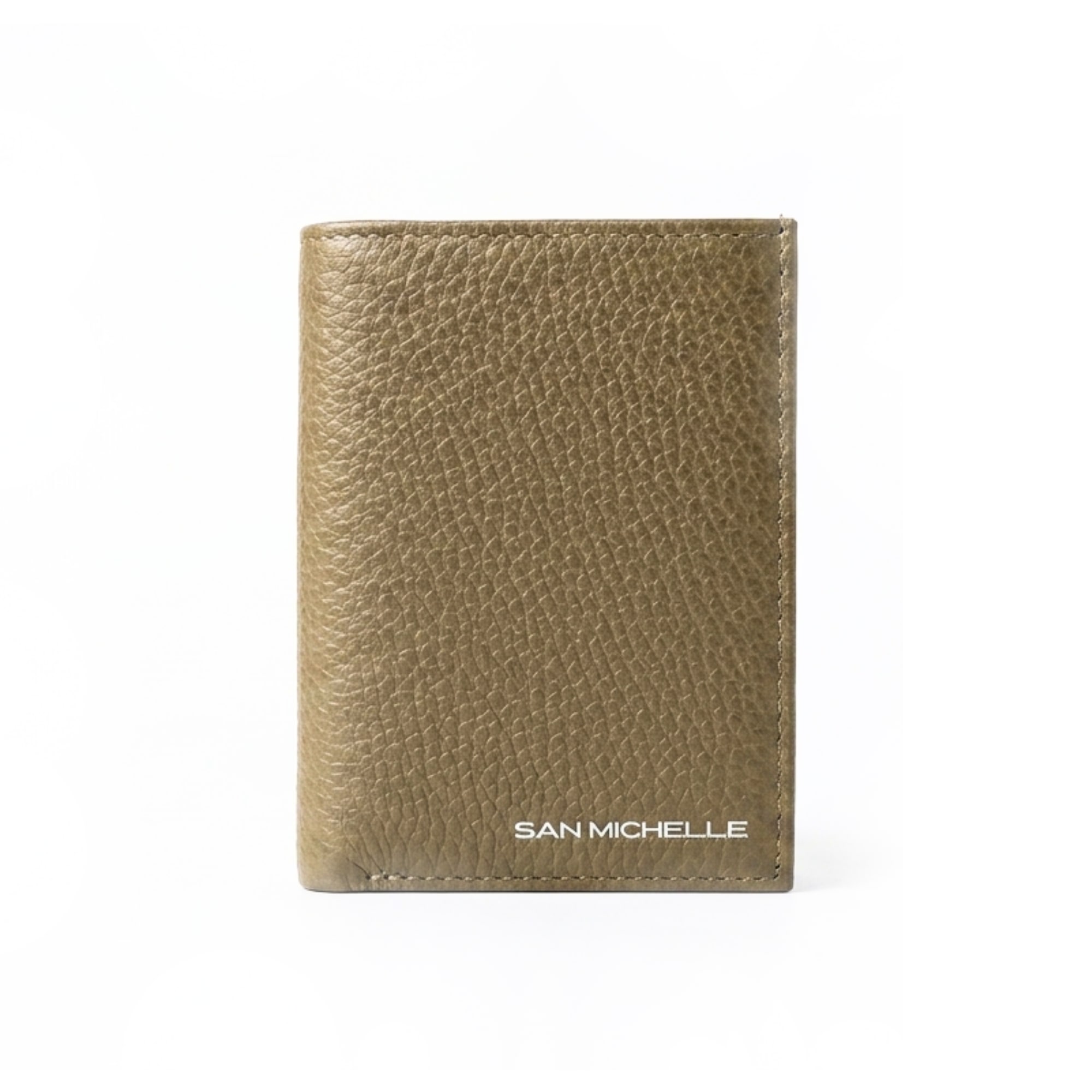 Jill Small Leather Wallet - Khaki Green