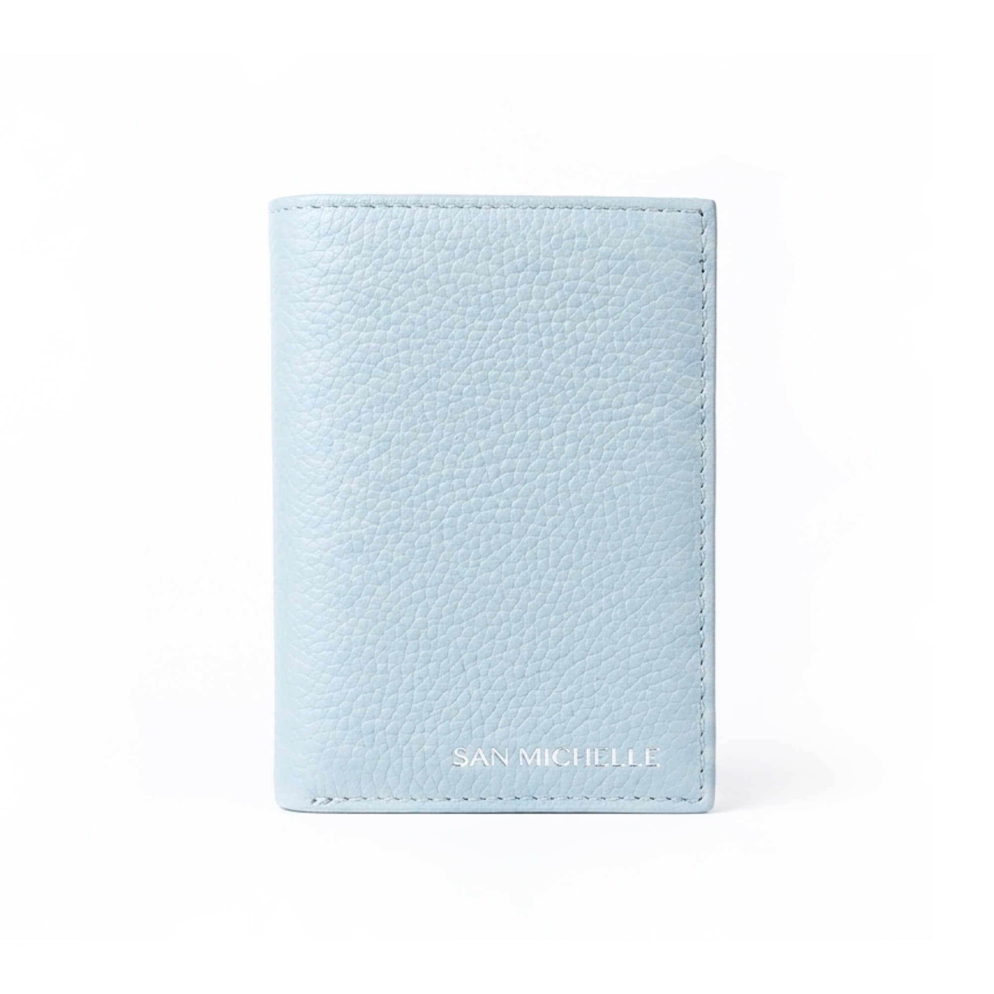 Jill Small Leather Wallet - Light Blue