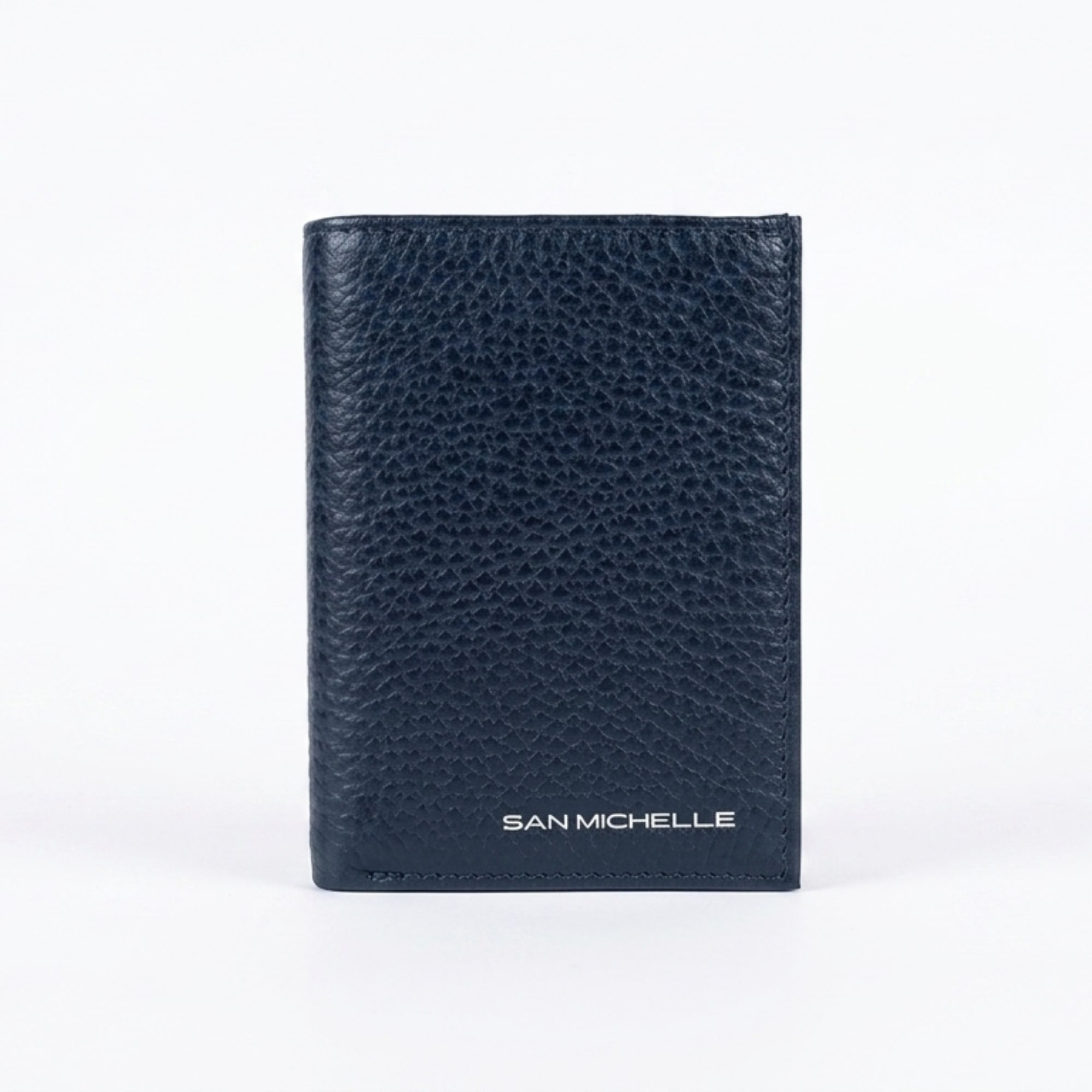 Jill Small Leather Wallet - Navy