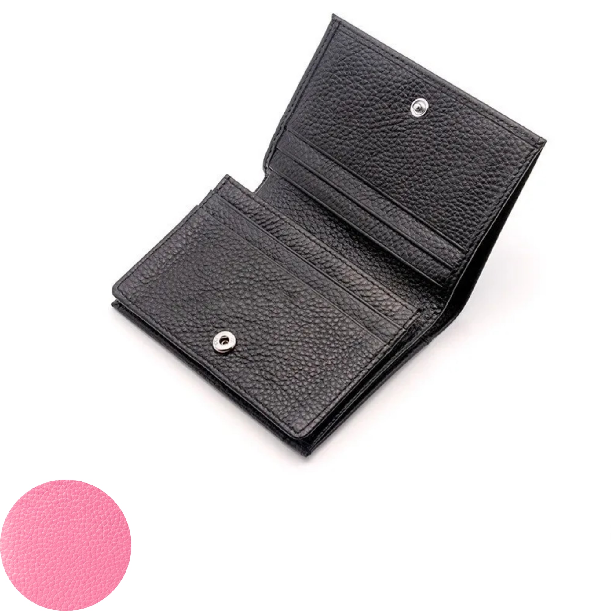 Jill Small Leather Wallet - Pink view 5