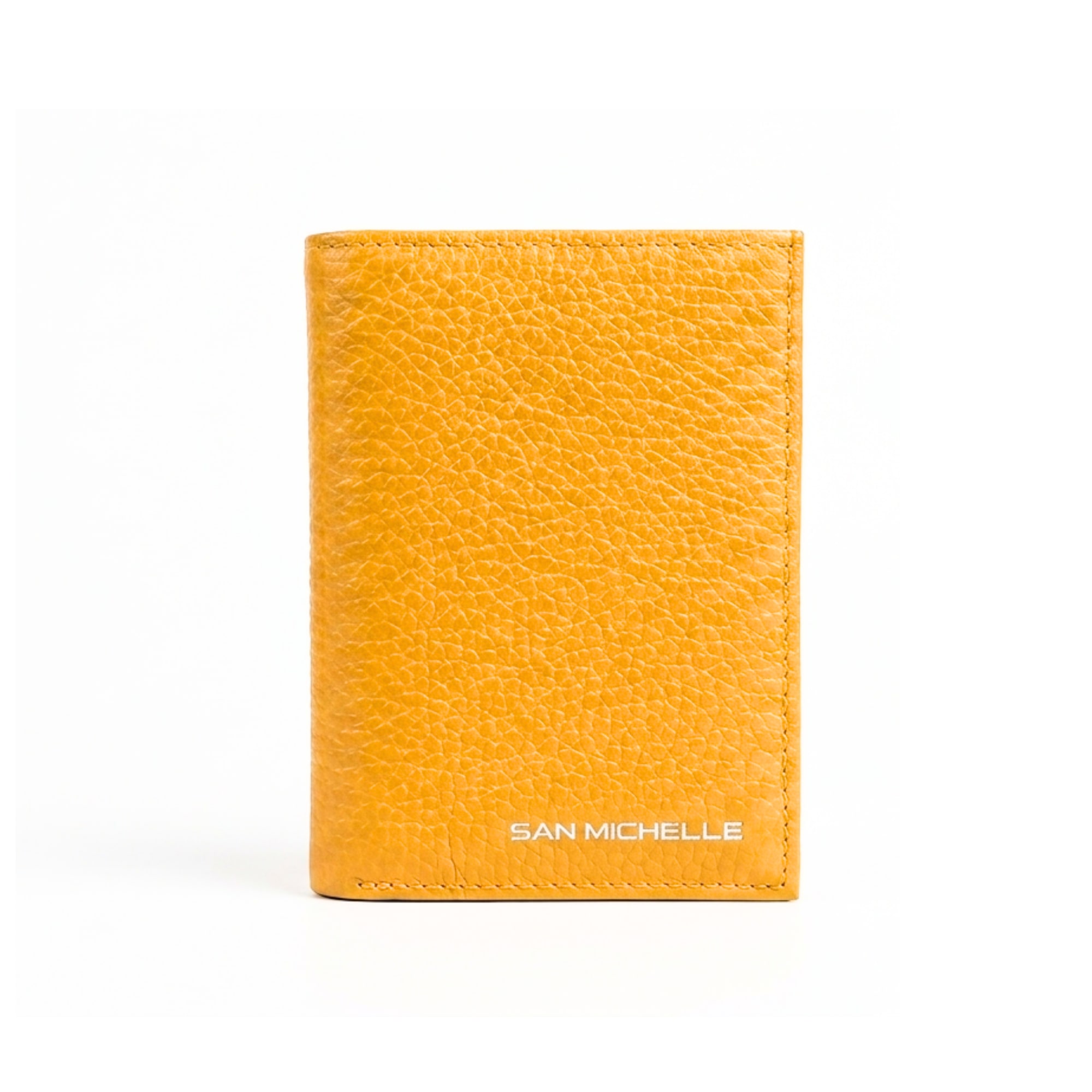 Jill Small Leather Wallet - Yellow