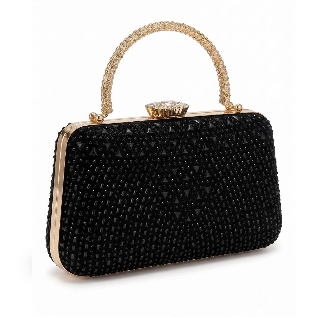 Julia Clutch Bag - Black