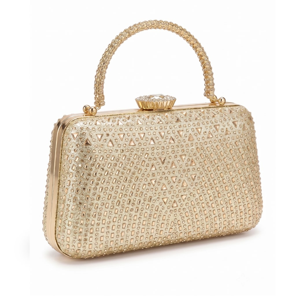 Julia Clutch Bag - Gold