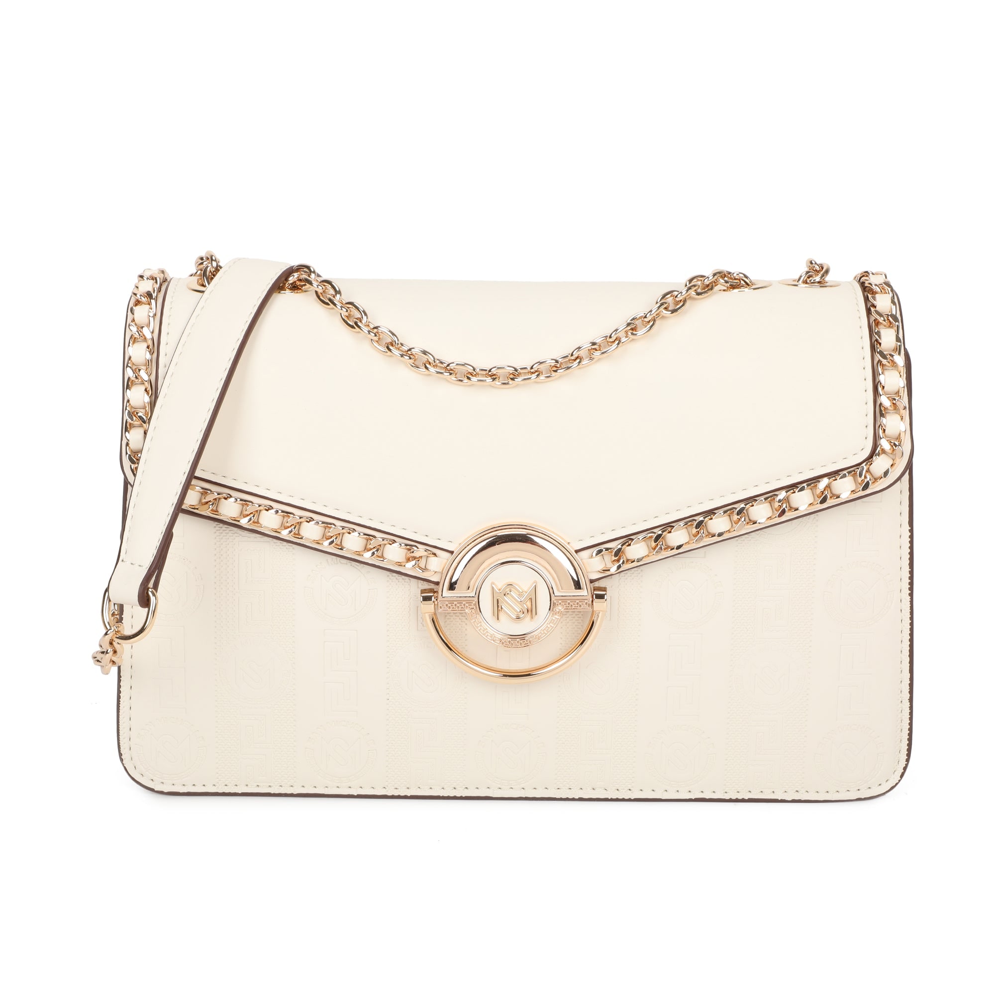 Kath Medium Crossbody Bag - Beige