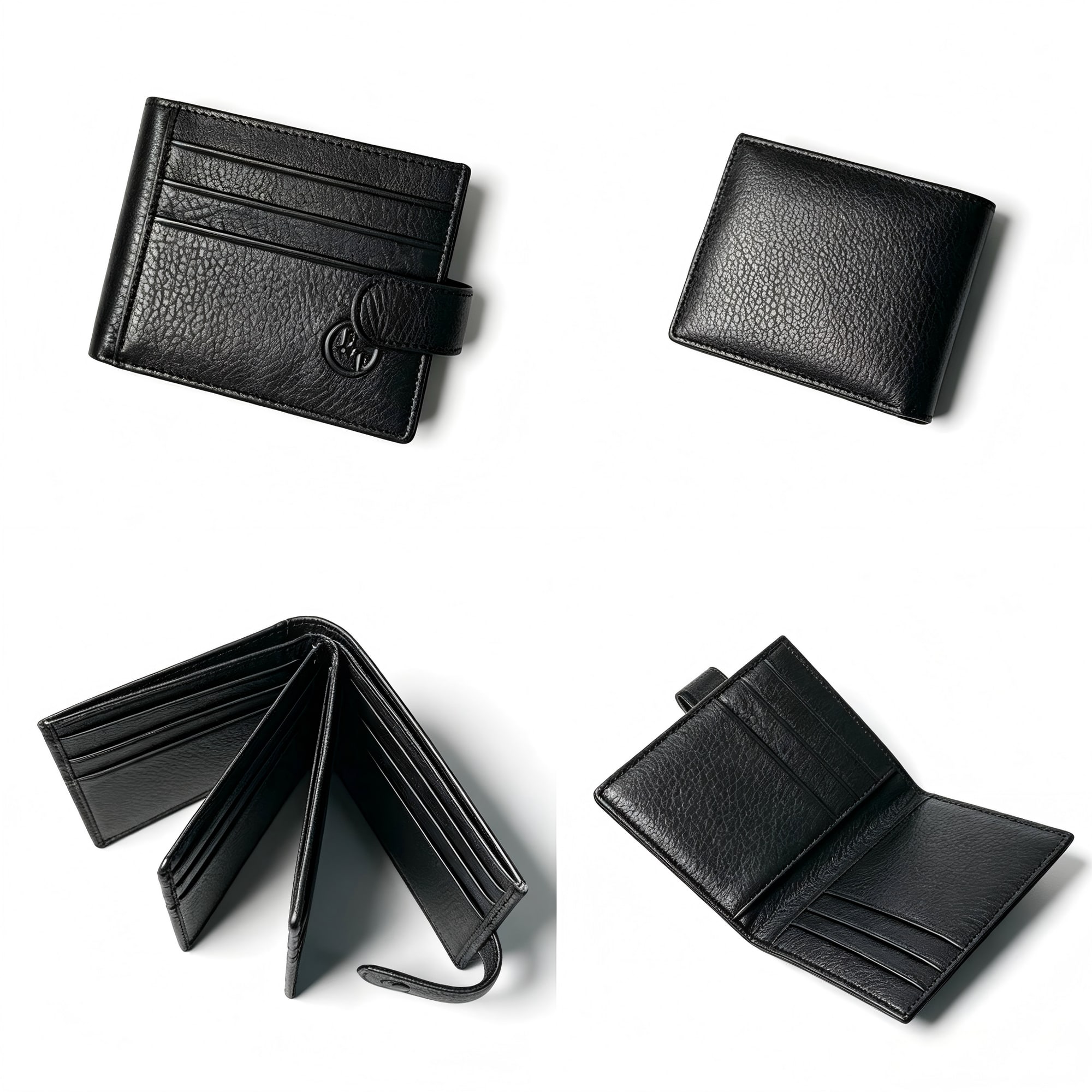 Weston Leather Wallet - Black view 4