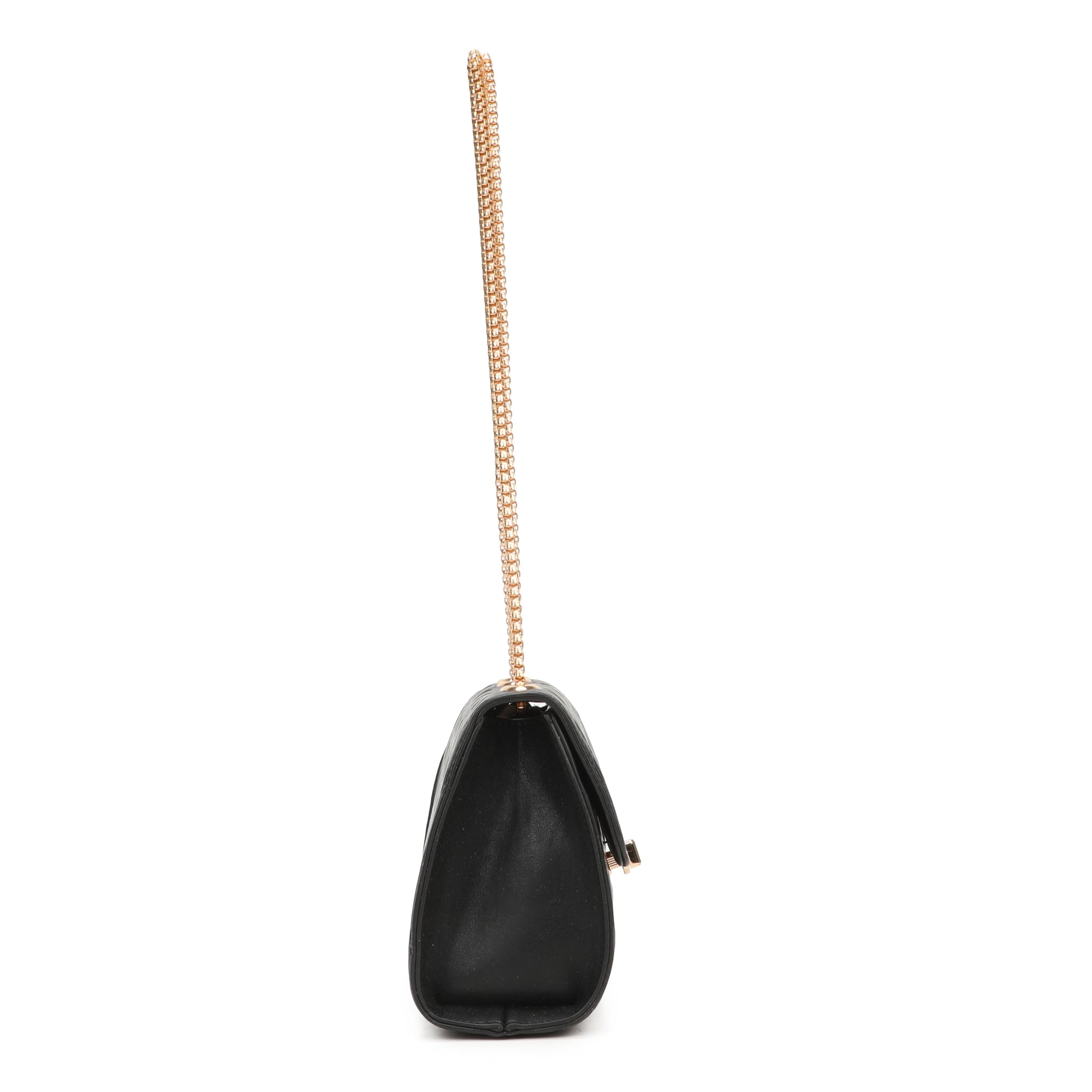 Kendra Chained Crossbody Bag - Black view 3