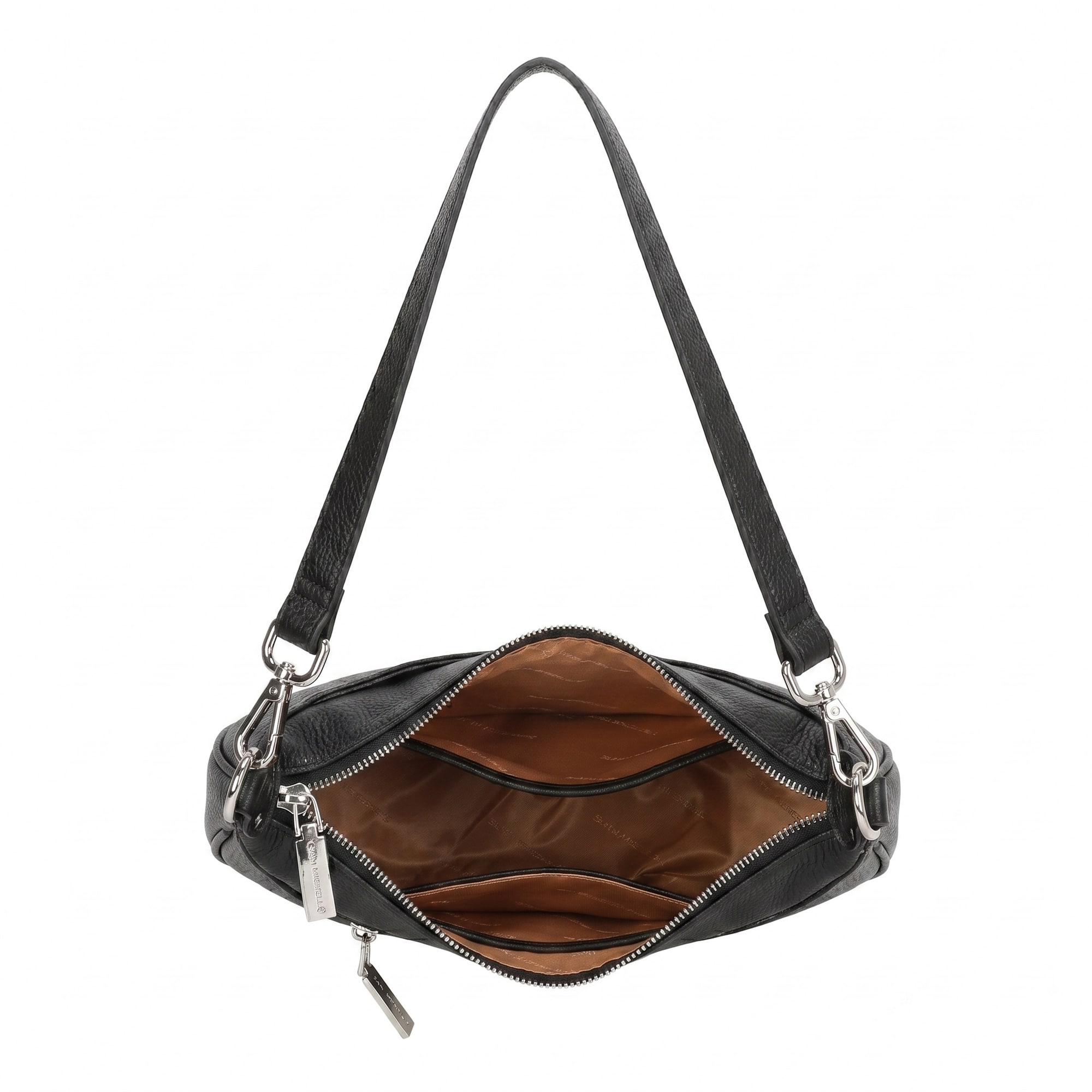 Laura Leather Crossbody Bag - Black view 4