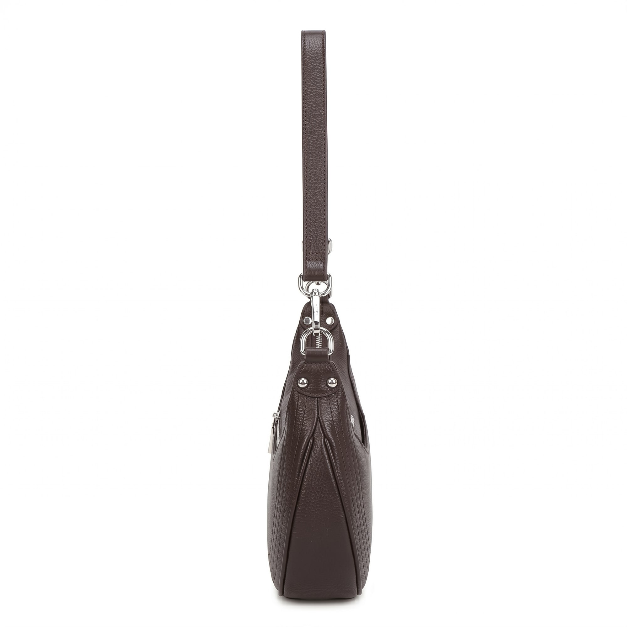 Laura Leather Crossbody Bag - Coffee view 3