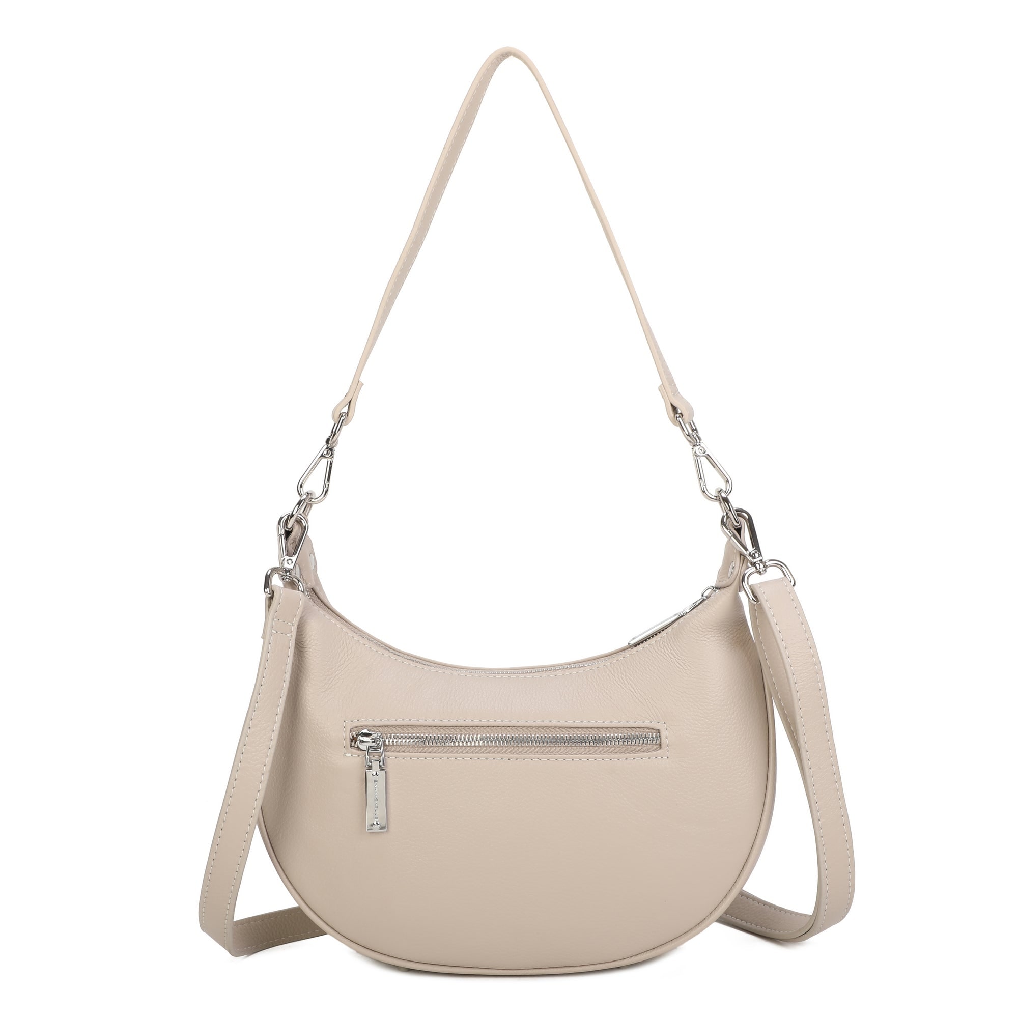 Laura Leather Crossbody Bag - Oat view 4