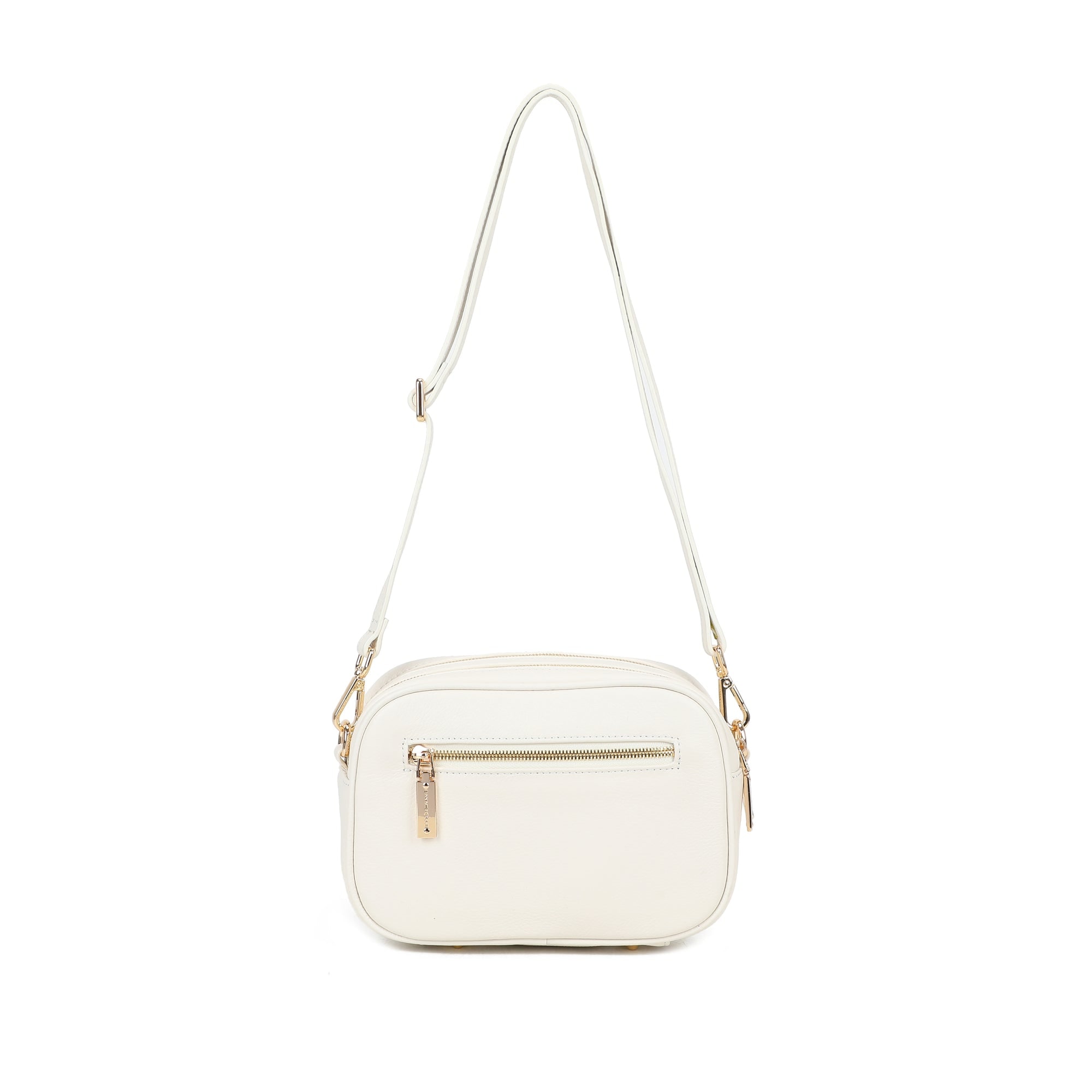 Lexi Leather Crossbody Bag - Beige view 4