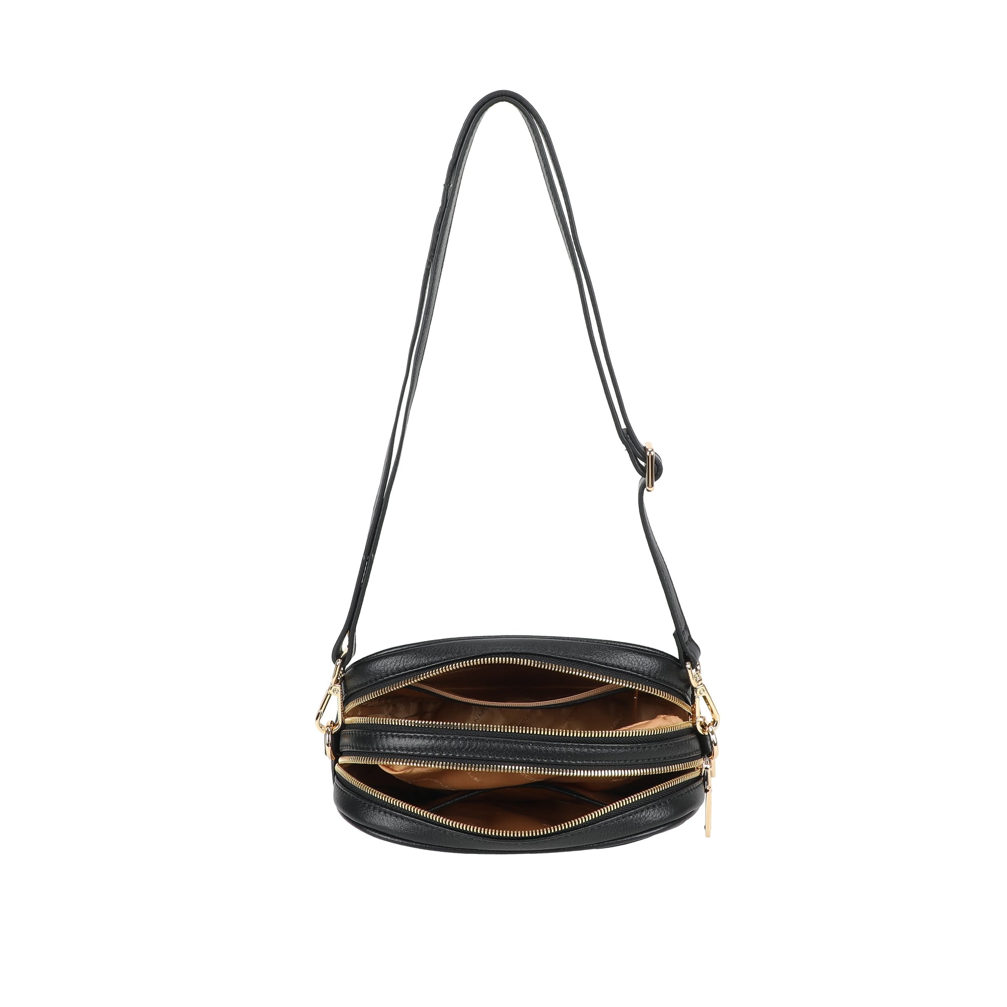 Lexi Leather Crossbody Bag - Black view 5