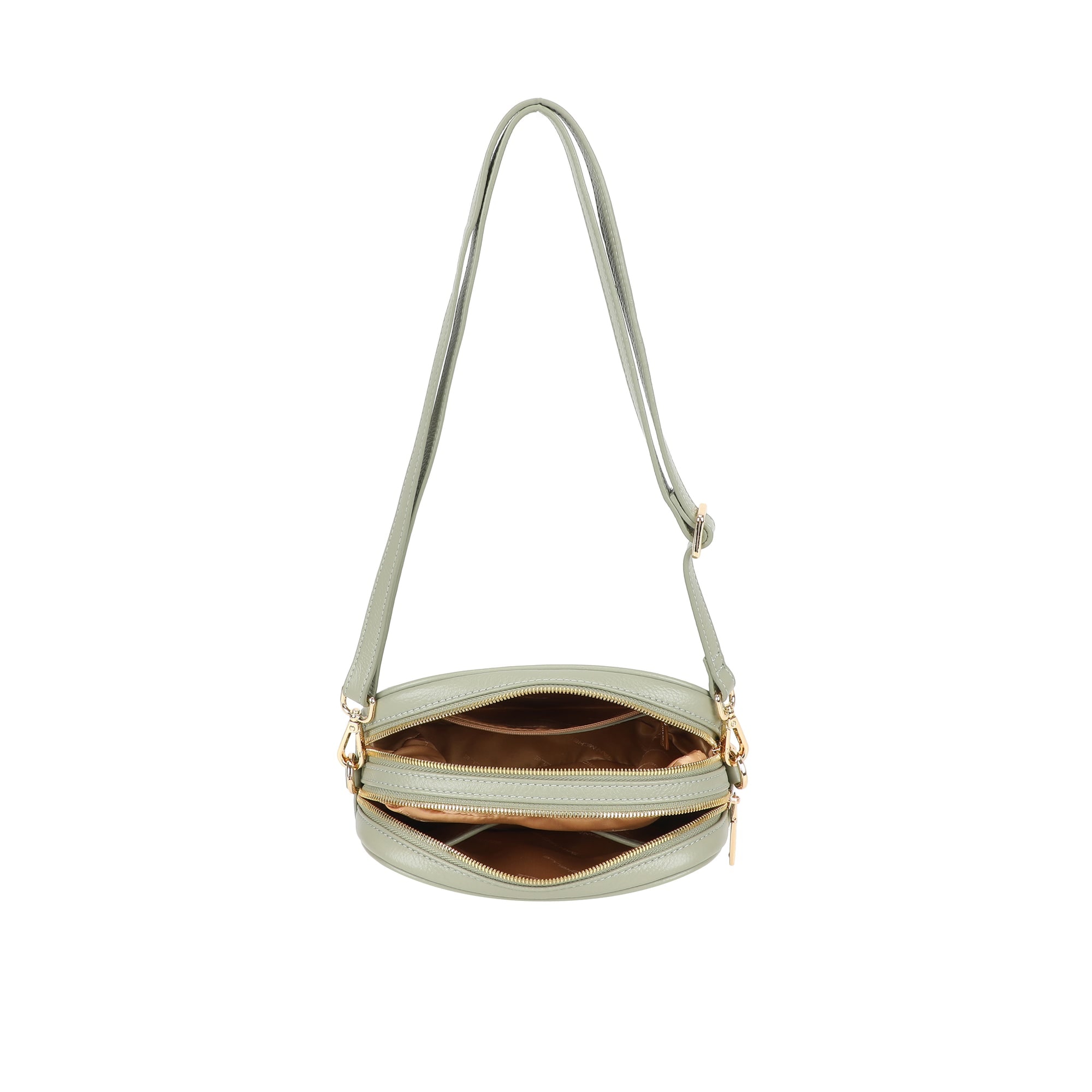Lexi Leather Crossbody Bag - Green view 5