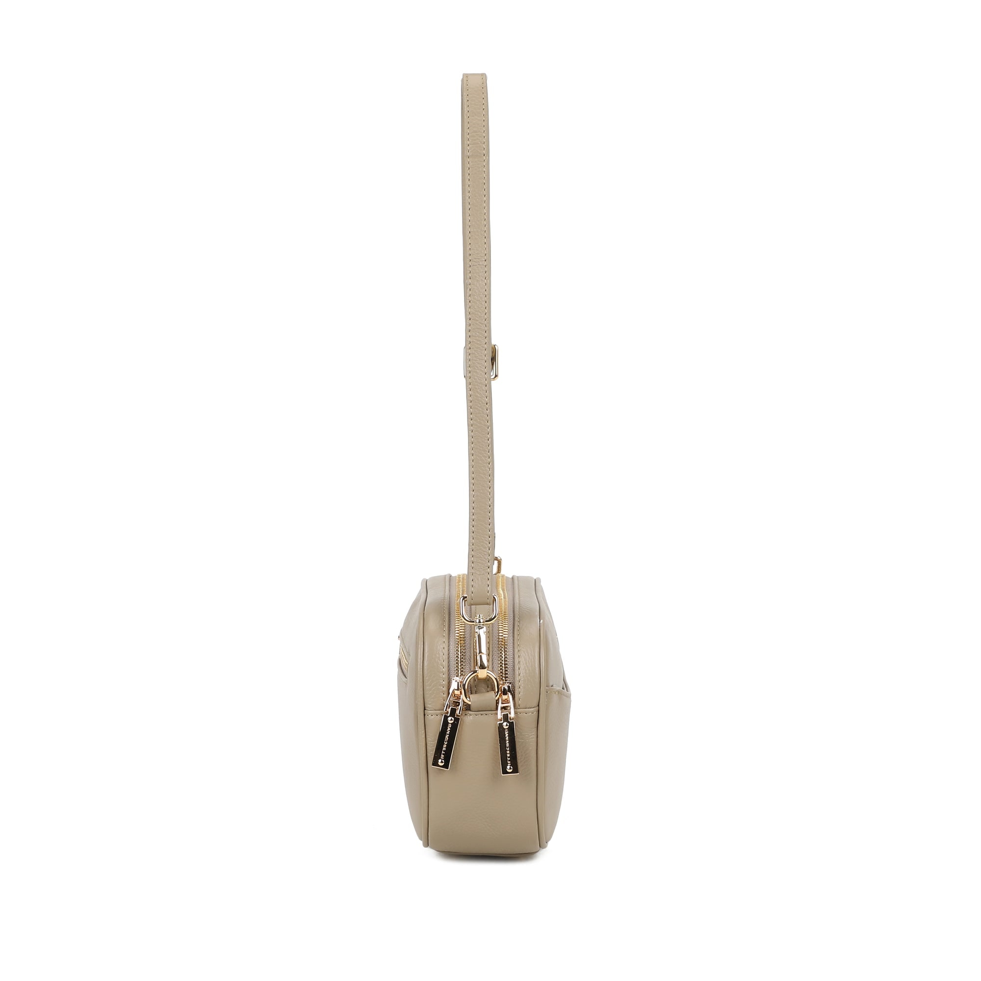 Lexi Leather Crossbody Bag - Khaki view 3